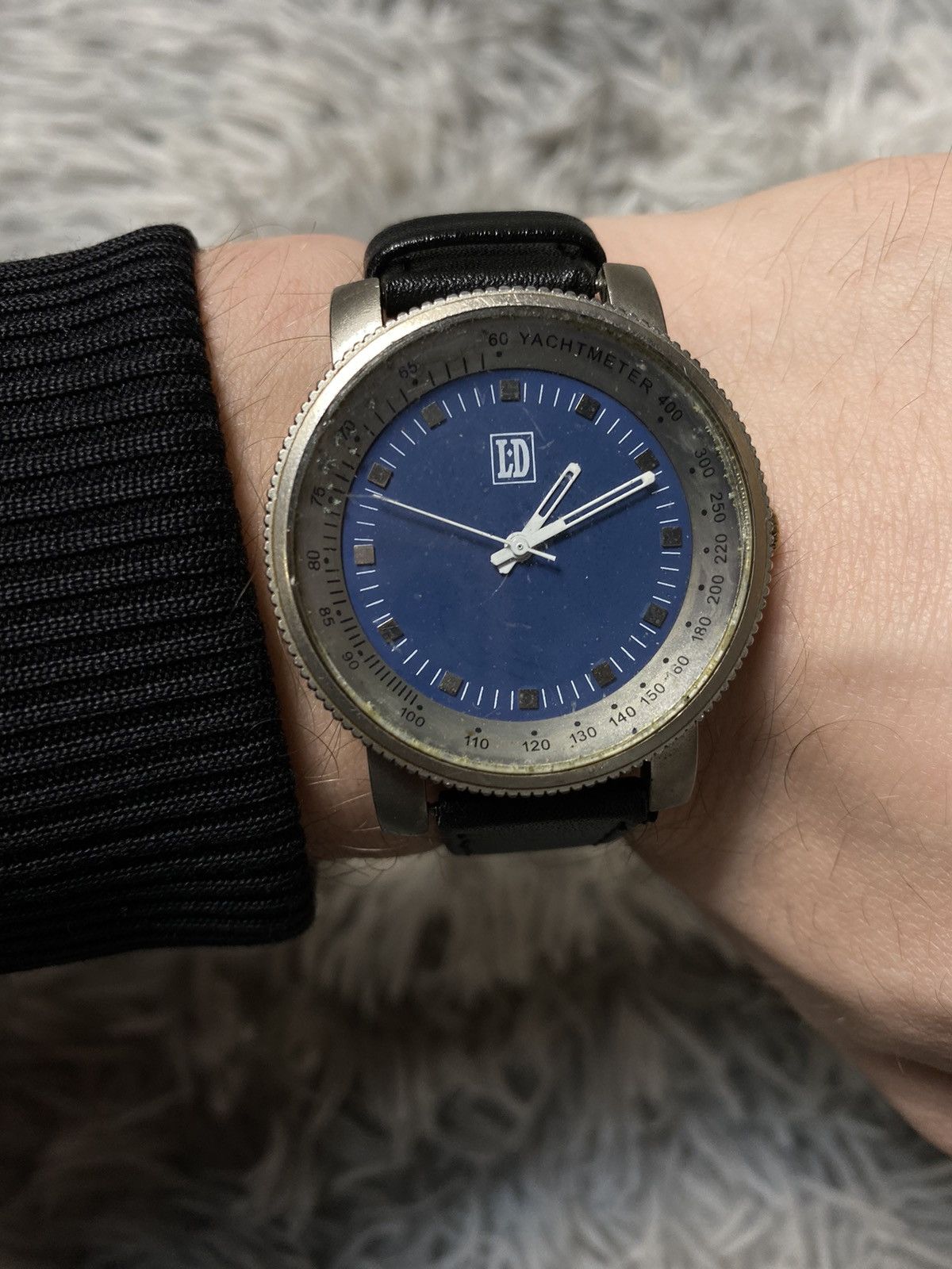 Vintage LD Yachtmeter Blue Dial Vintage Watch Japan Movement Size ONE SIZE - 4 Thumbnail