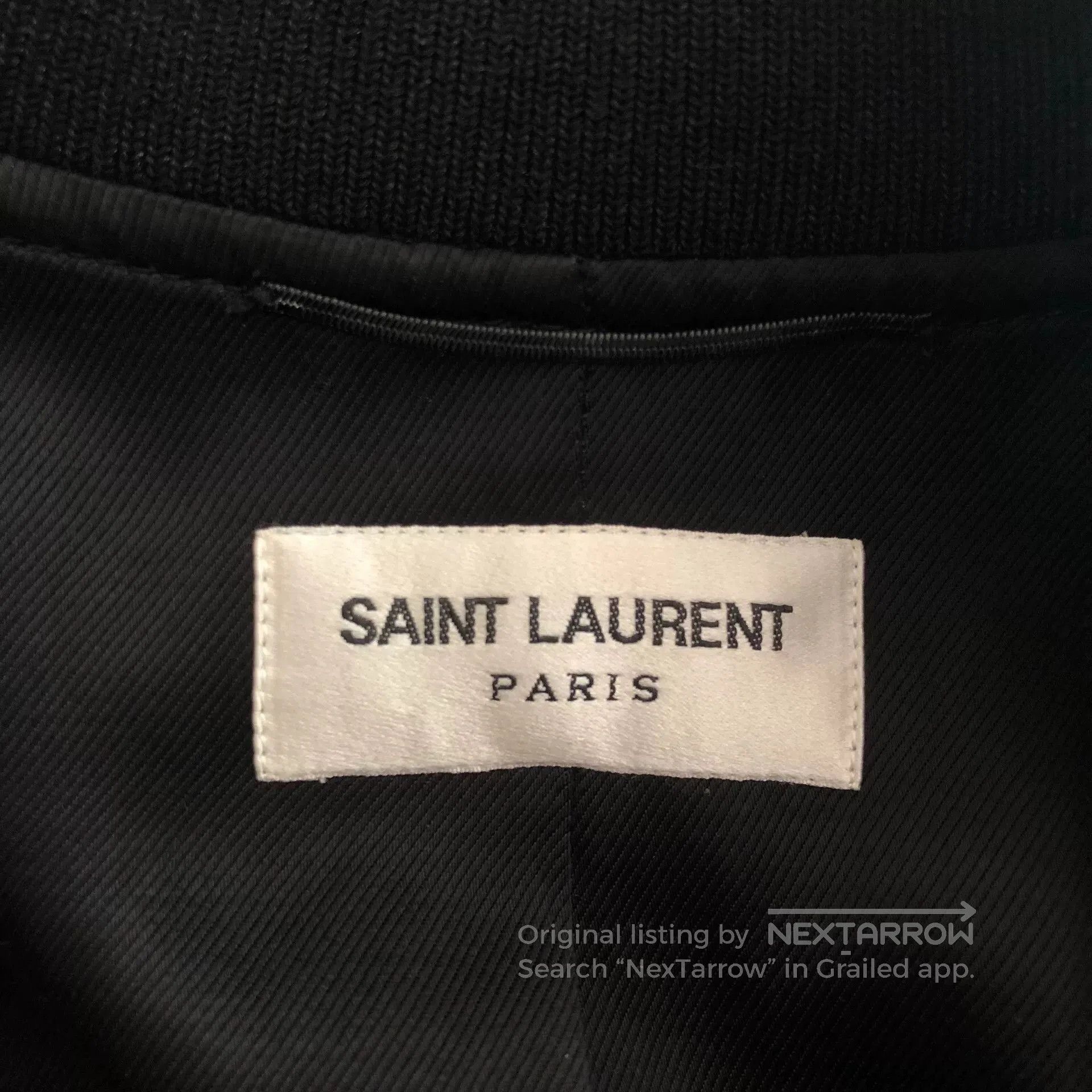 Hedi Slimane Saint Laurent 16FW Silk Baseball Jacket. Size US S / EU 44-46 / 1 - 6 Thumbnail
