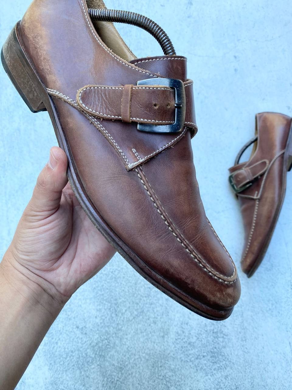 Other Vintage Guidi Dolce Gabbana style Leather Faded Shoes Size US 10 / EU 43 - 2 Thumbnail