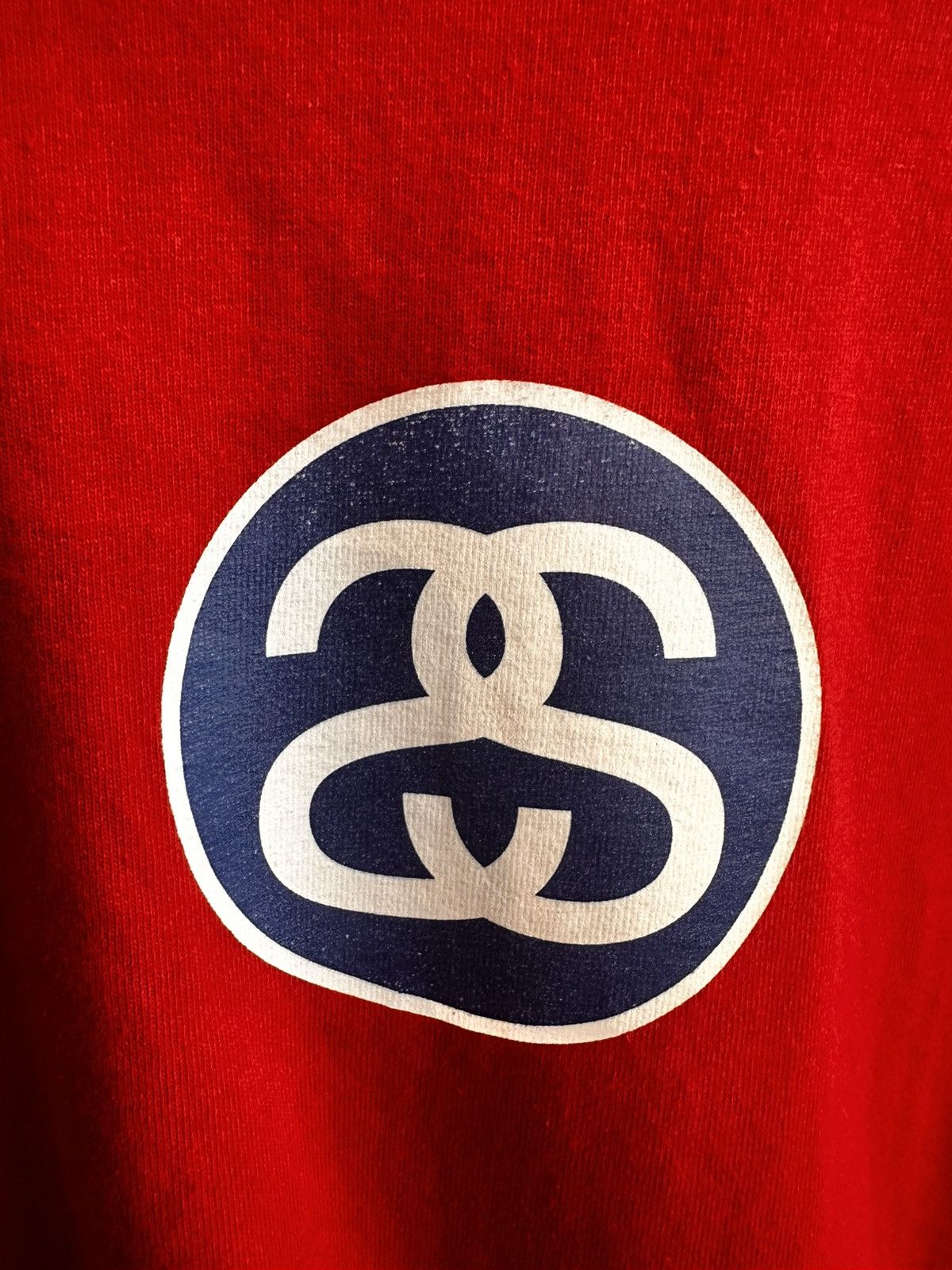 Stussy Stussy SS Link logo T red Size US L / EU 52-54 / 3 - 3 Thumbnail