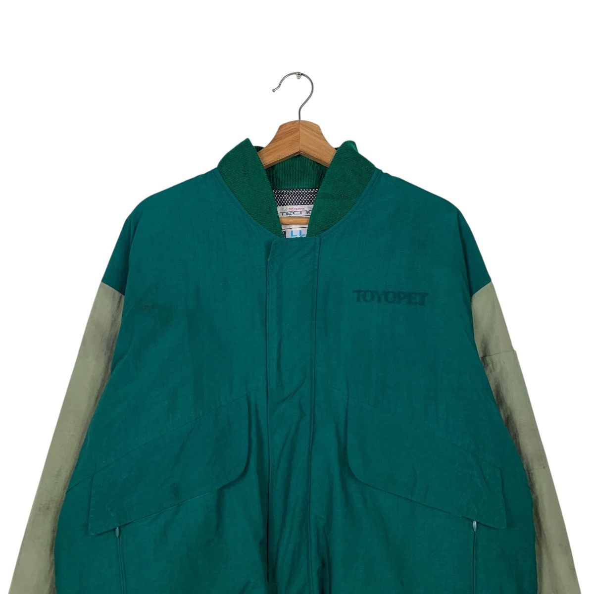 Japanese Brand TOYOTA Tecno TOYOPET Big Logo Bomber Jacket #2063-C90 Size US L / EU 52-54 / 3 - 4 Thumbnail