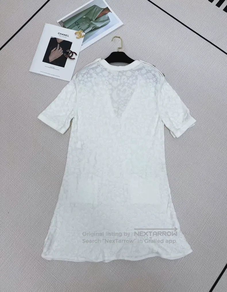 Chanel Chanel Dark pattern silver button dress Size XS / US 0-2 / IT 36-38 - 4 Thumbnail