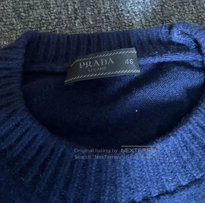 Prada Prada Blue Wool Crewneck Sweater. Size US M / EU 48-50 / 2 - 2 Thumbnail