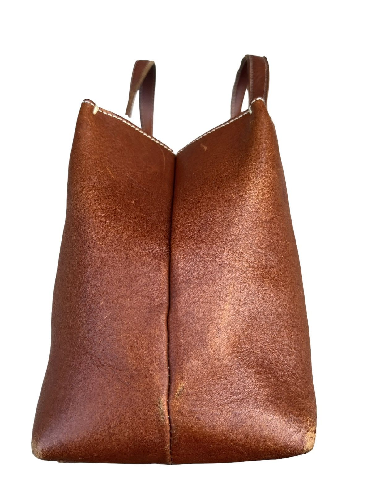 Leather Vintage Tsuchiya Kaban Patina Leather Mini Bag Size ONE SIZE - 10 Thumbnail