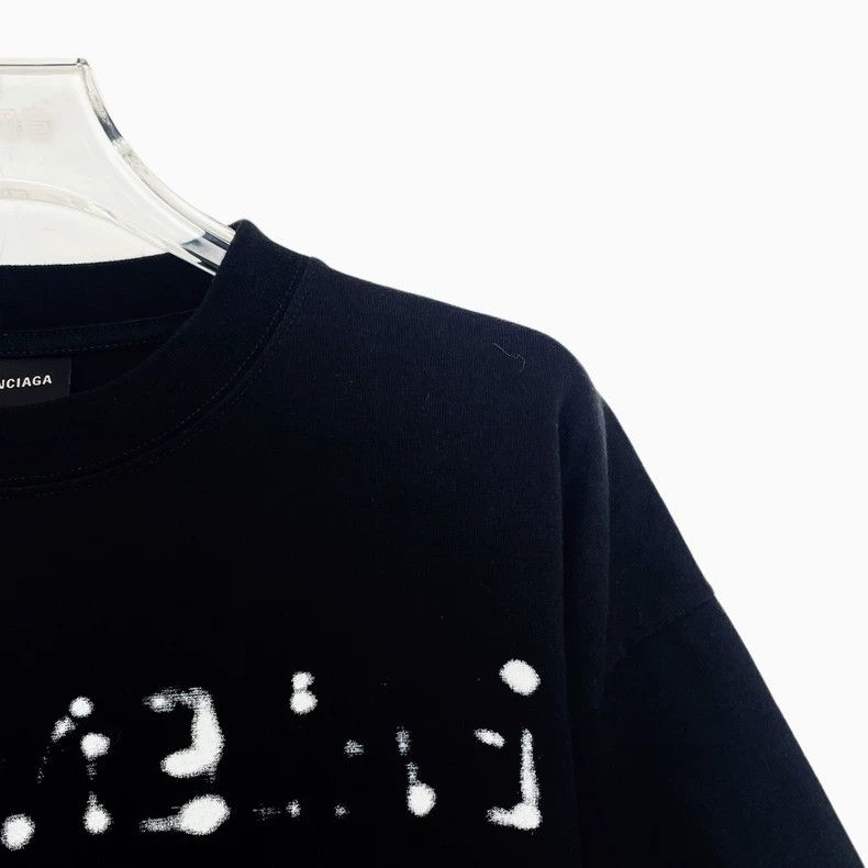 Balenciaga Balenciaga Logo Letter Printed Round Neck Short Sleeve T-S Size US XXS / EU 40 - 3 Thumbnail
