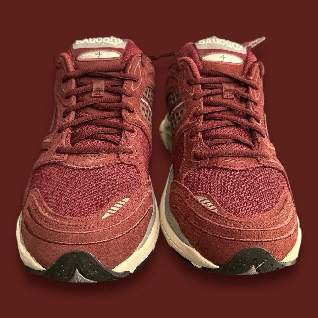 Saucony Saucony ProGrid Triumph 4 Premium (maroon/grey) size 9.5 Size US 9.5 / EU 42-43 - 2 Thumbnail