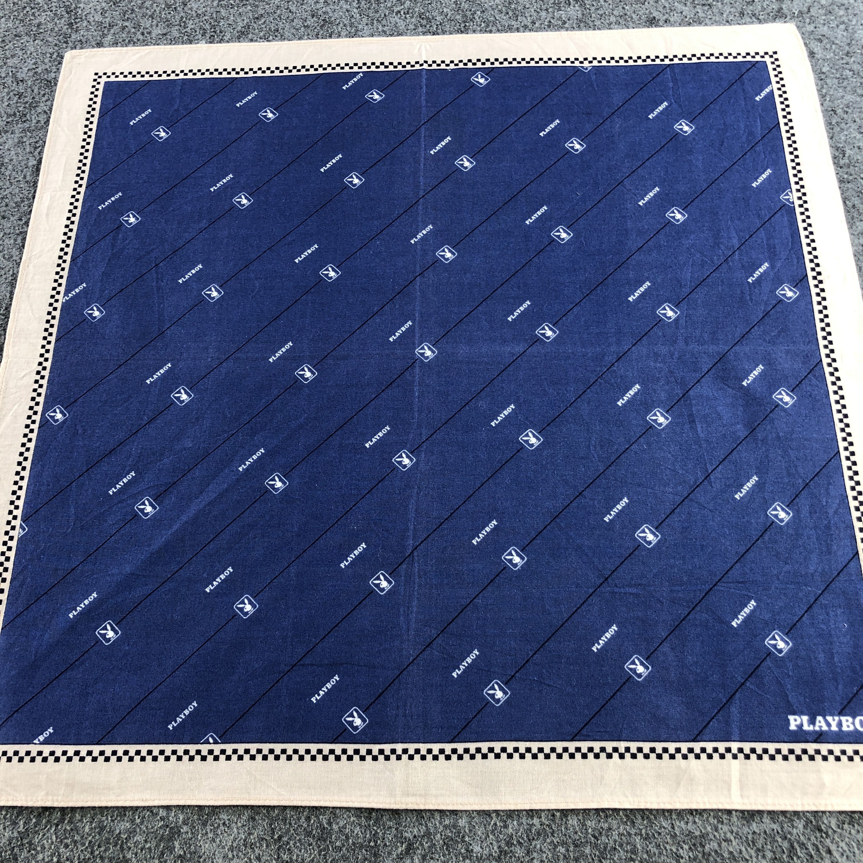 Playboy × Vintage Playboy Handkerchief Neckerchief Bandana H2417 Size ONE SIZE - 5 Thumbnail