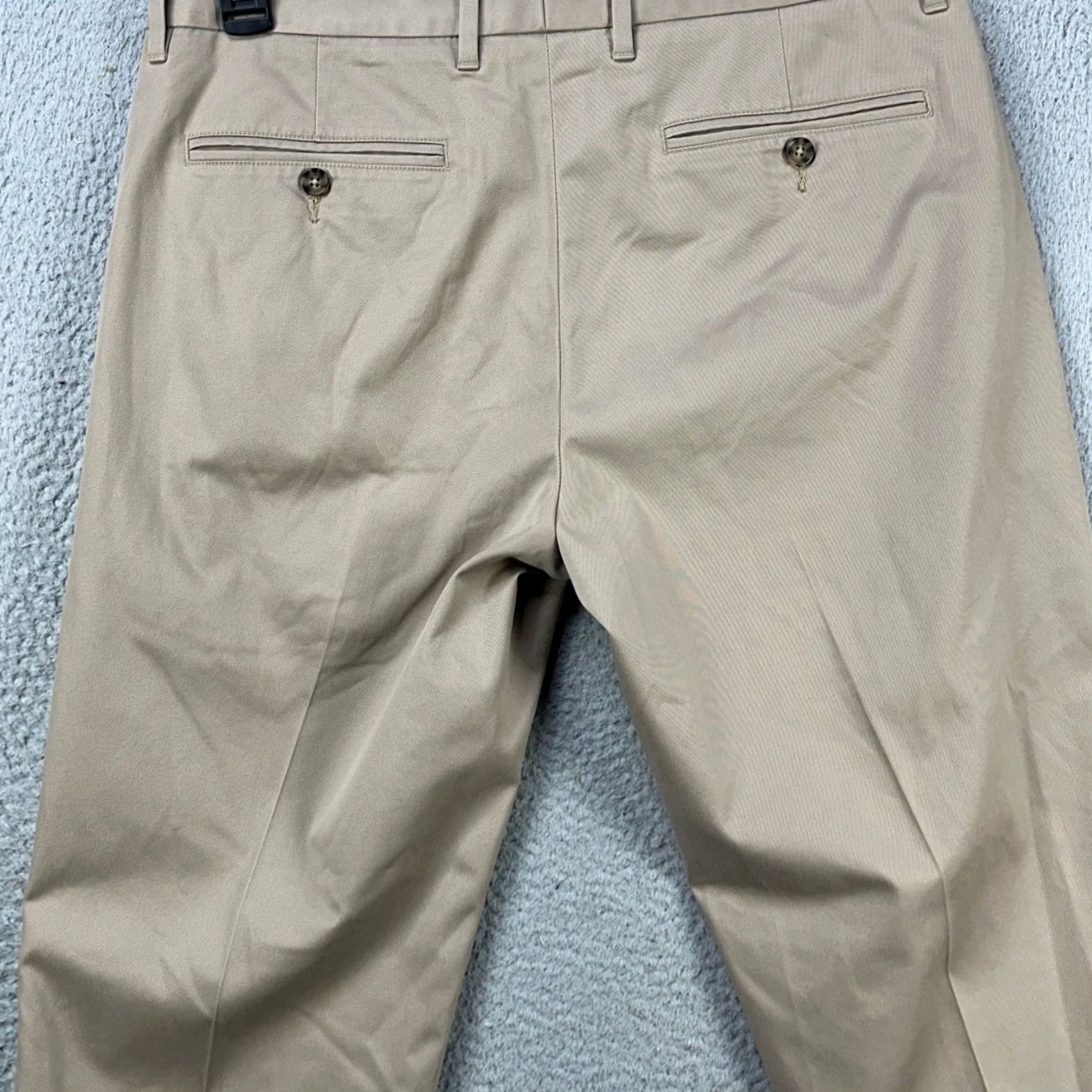 Bonobos Bonobos Wednesday Pants Khaki Mens 32x32 Beige Slim Flat Front Stretch Pockets Casual Outdoor Regular Waist 32 Inseam 32 Men Size US 32 / EU 48 - 3 Thumbnail