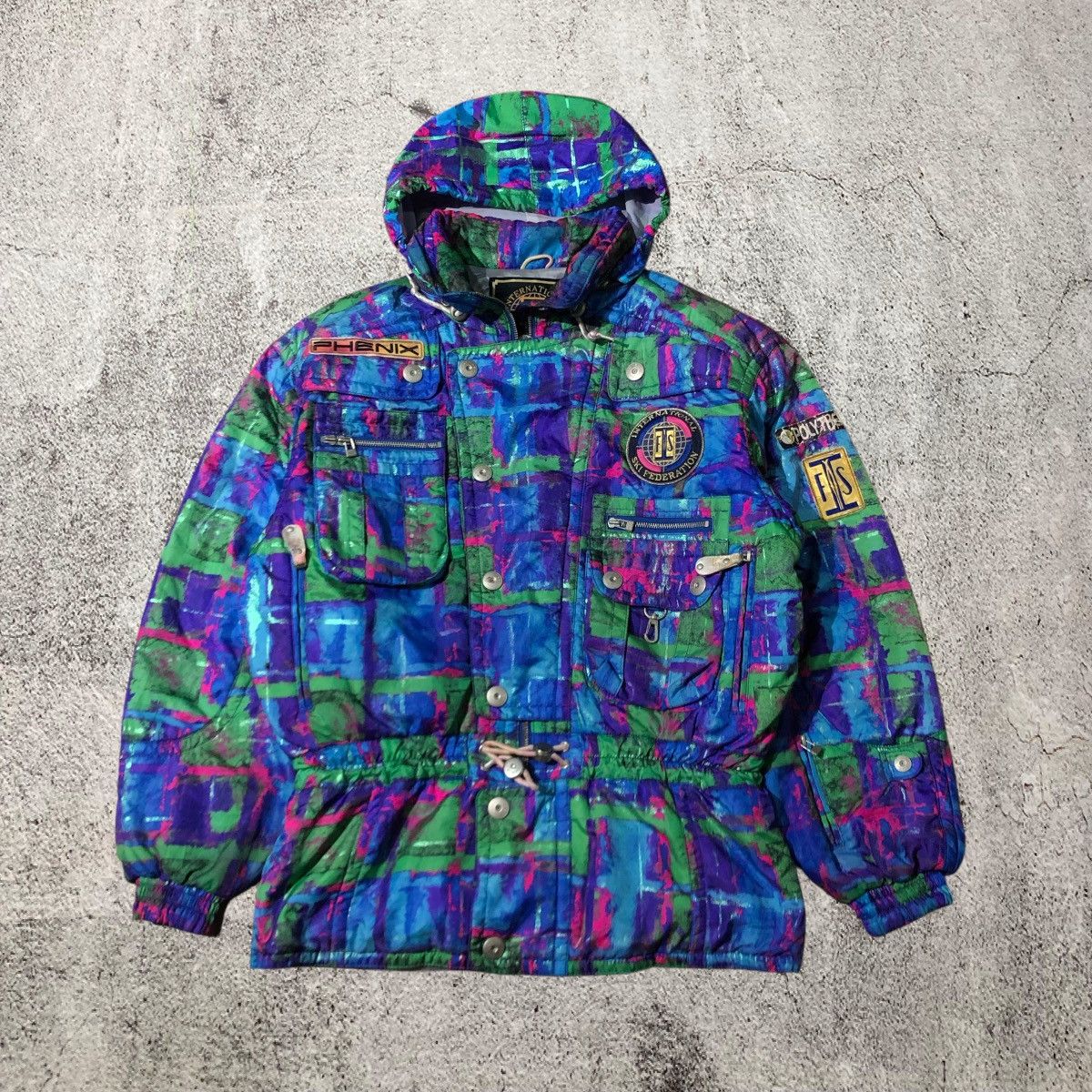 Phenix Vintage Phenix Ski Jacket Multicolour Painted Jacket Size US XL / EU 56 / 4 - 1 Thumbnail