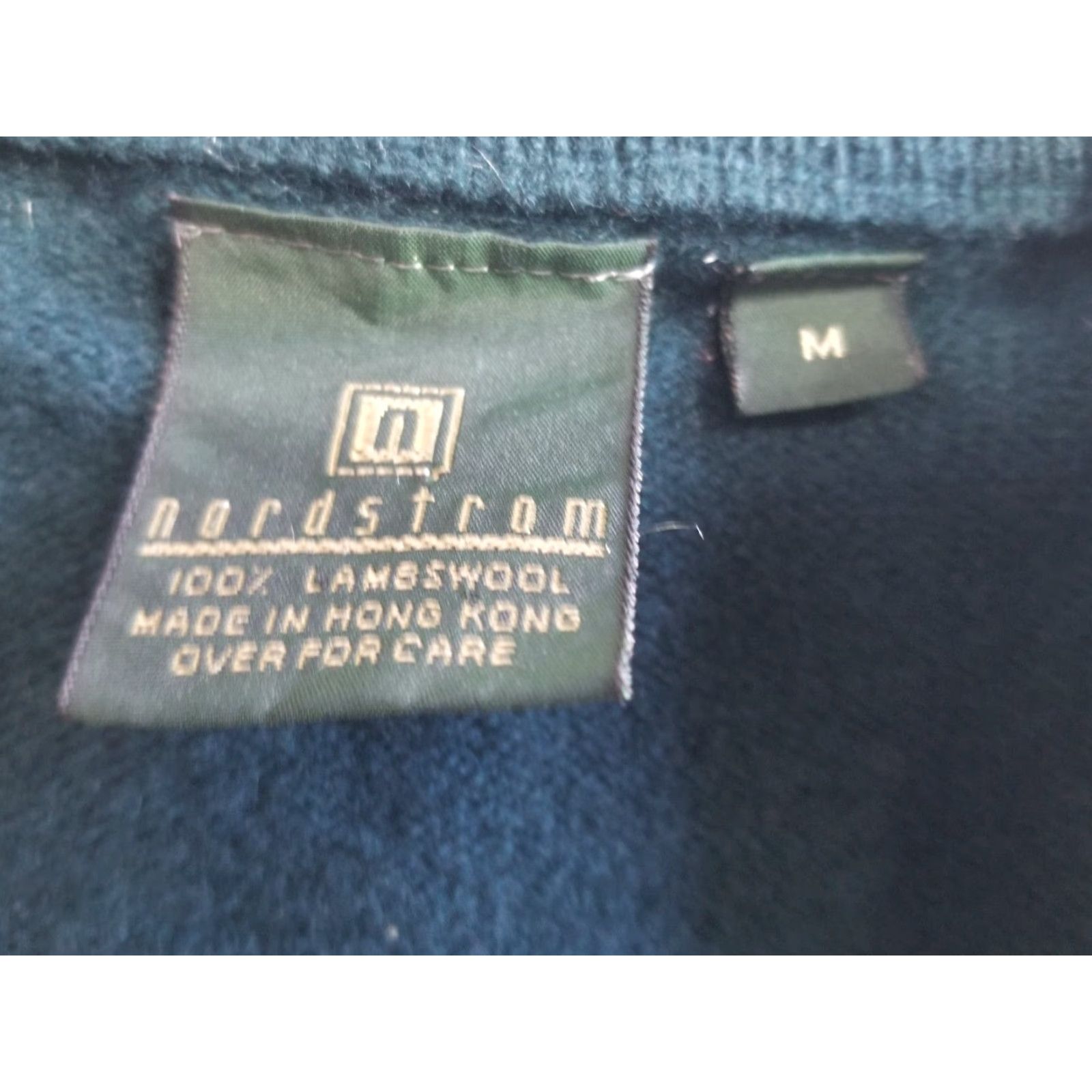 Nordstrom VINTAGE Nordstrom Sleeveless V-Neck Sweater Vest 100% Lambswool Forest Green M Green 1980s Mens Size US M / EU 48-50 / 2 - 5 Thumbnail