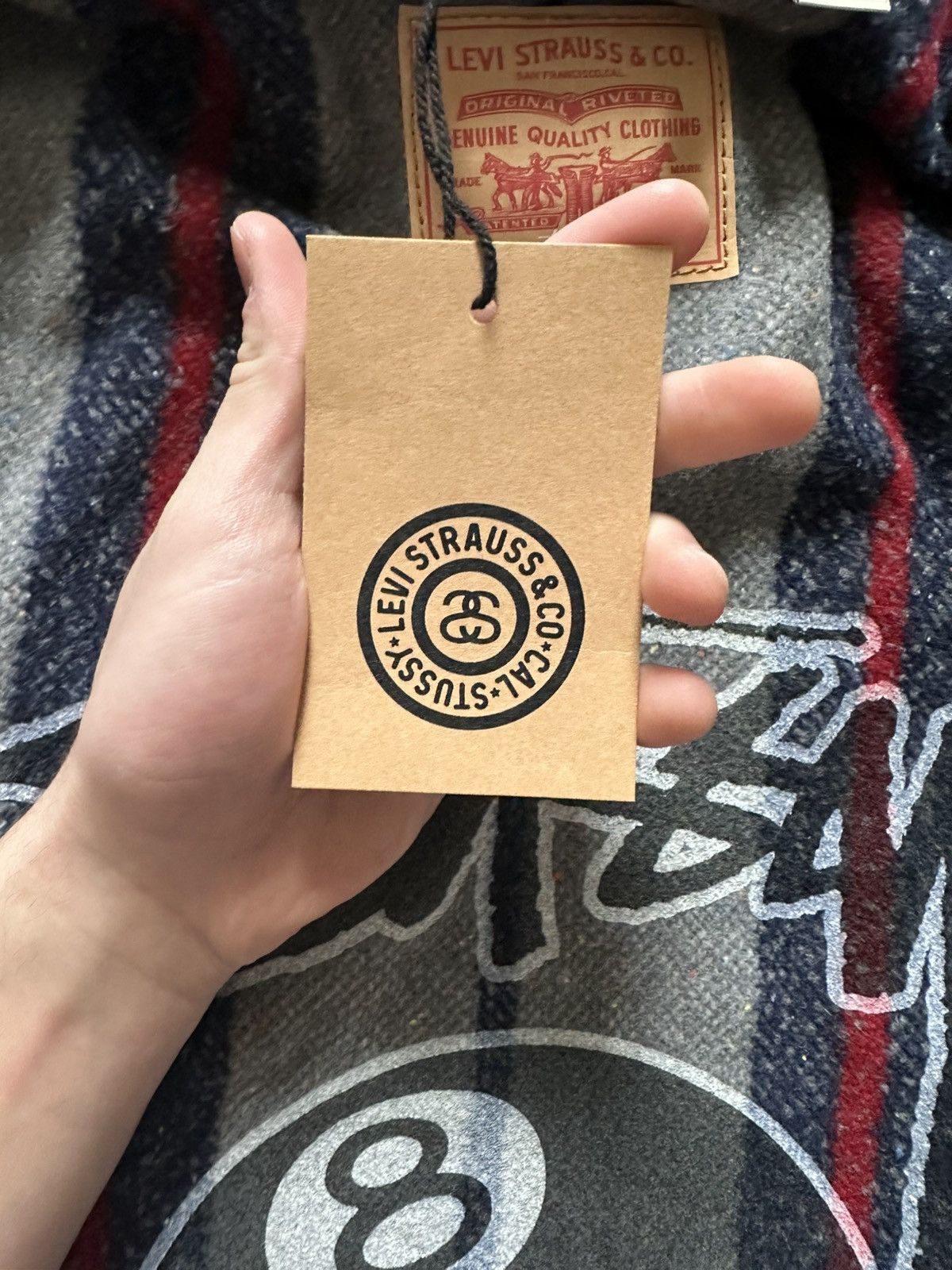 Levi's × Stussy Stussy Levi’s Embossed Trucker Jacket Size US L / EU 52-54 / 3 - 6 Thumbnail