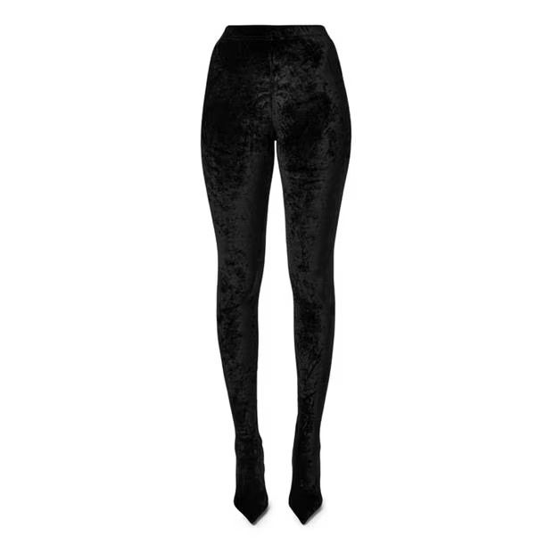 Balenciaga o1g2r1mq0924 Leggings in Black Size 27" / US 4 / IT 40 - 1 Thumbnail