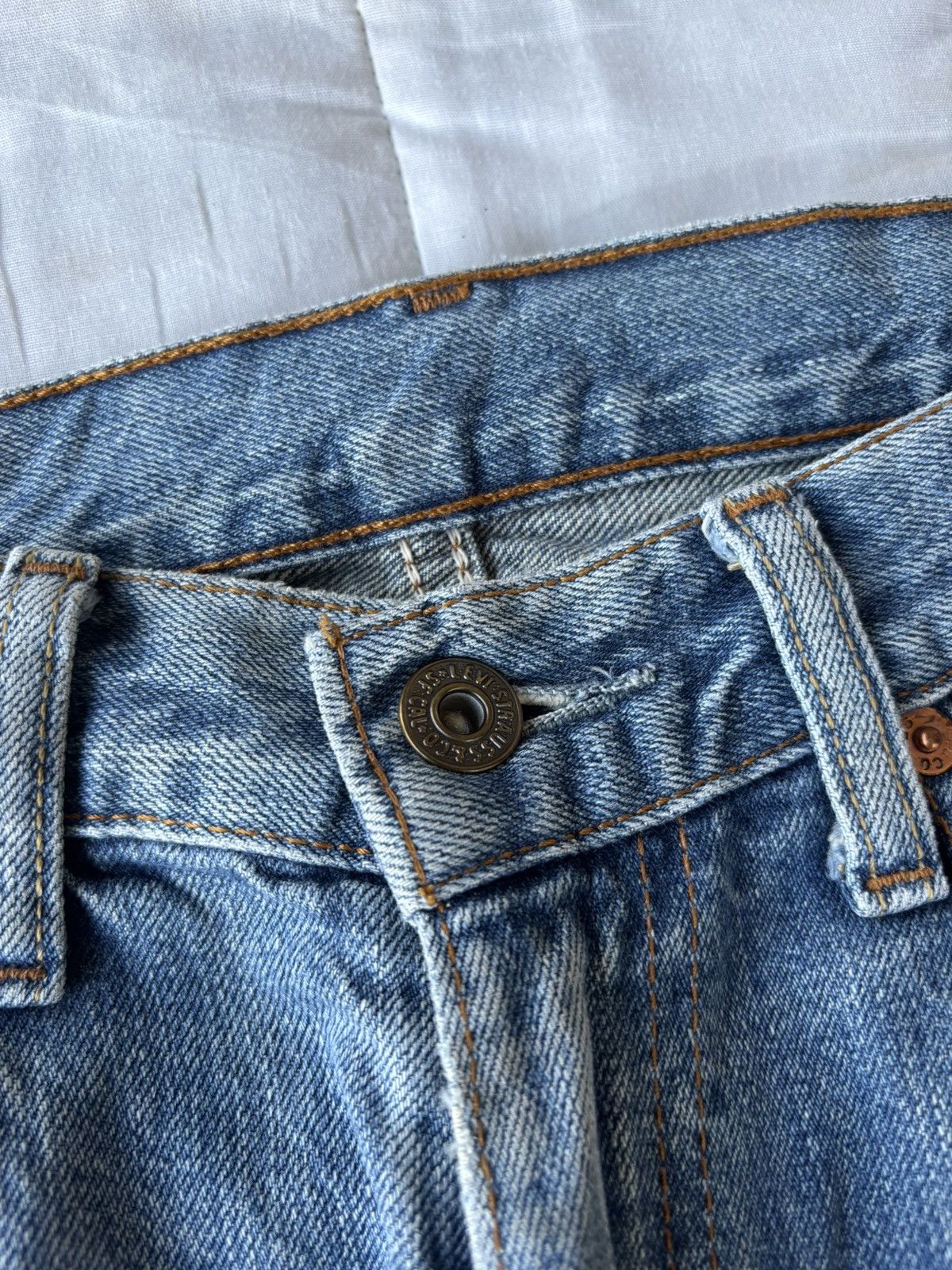 Kapital 💥RARE LEVIS 502 JAPANESE PATCHES RECONSTRUCTED DENIM JEANS Size US 30 / EU 46 - 9 Thumbnail