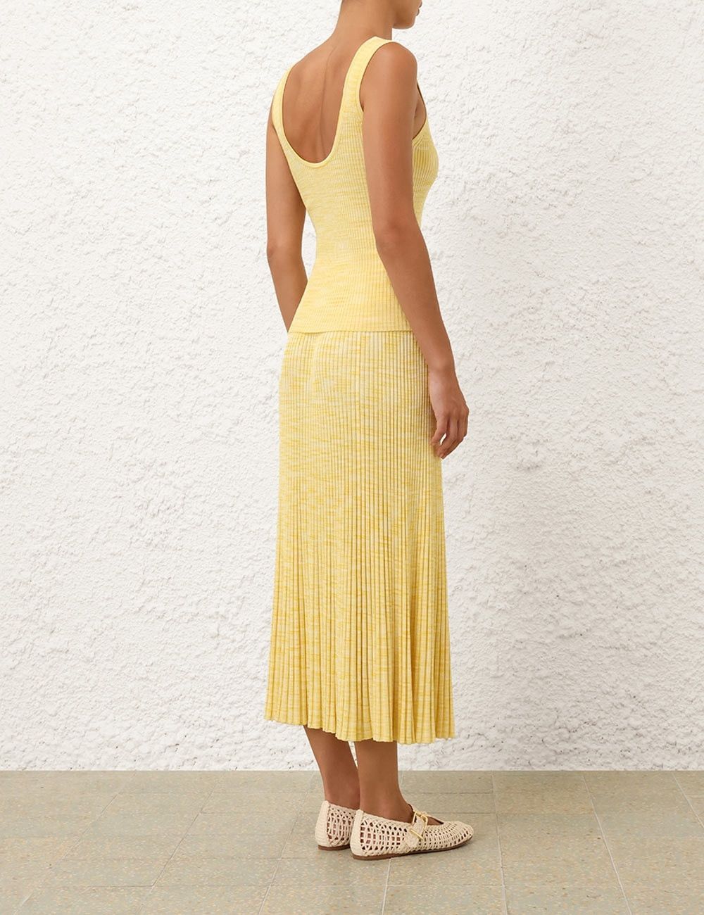 Zimmermann oc11z0226 Illuminate Mouline Tank Top In Lemon Size S / US 4 / IT 40 - 4 Thumbnail