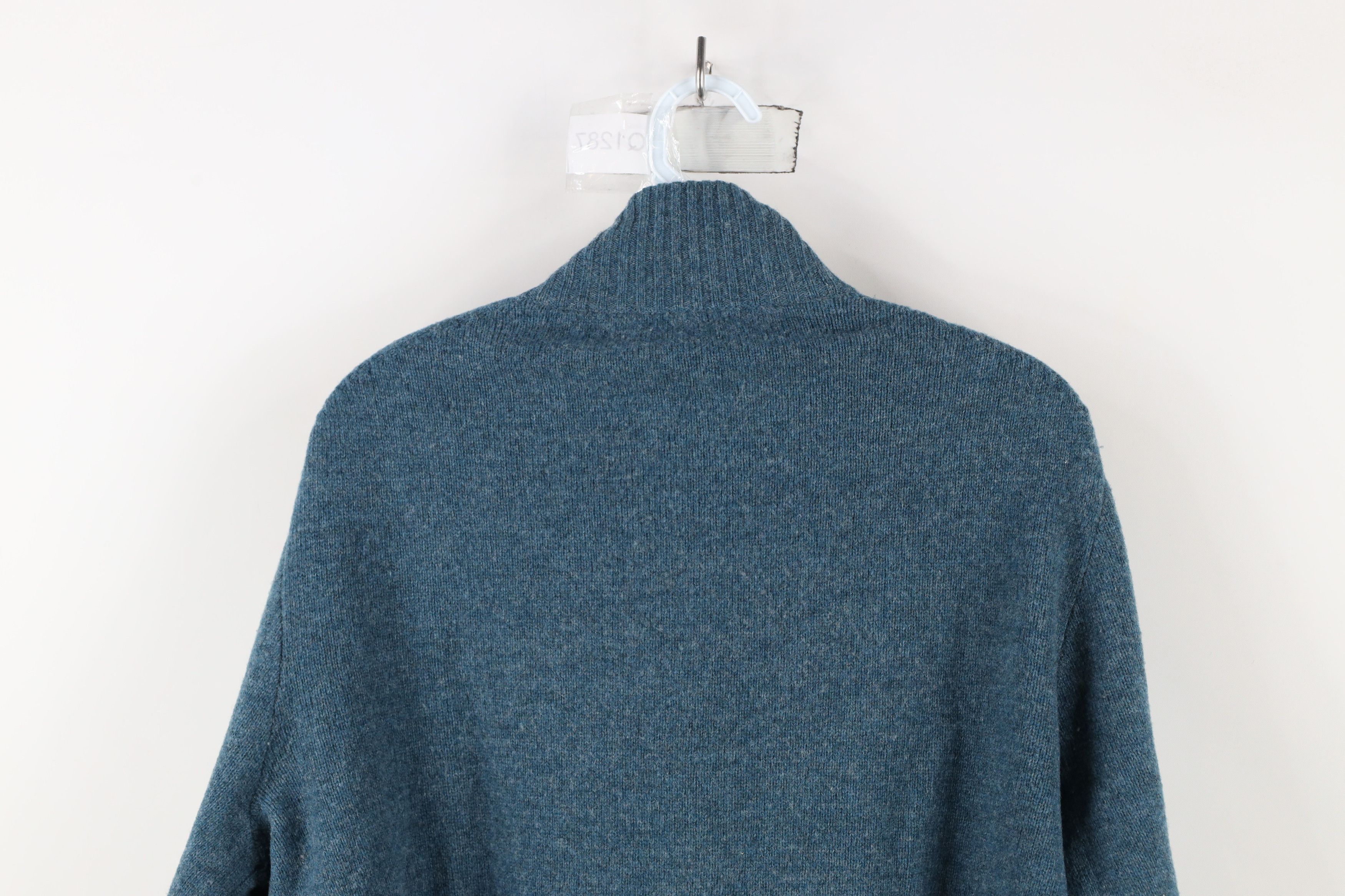J.Crew × Vintage Vintage J Crew Argyle Lambs Wool Knit Half Zip Sweater Size US M / EU 48-50 / 2 - 13 Thumbnail
