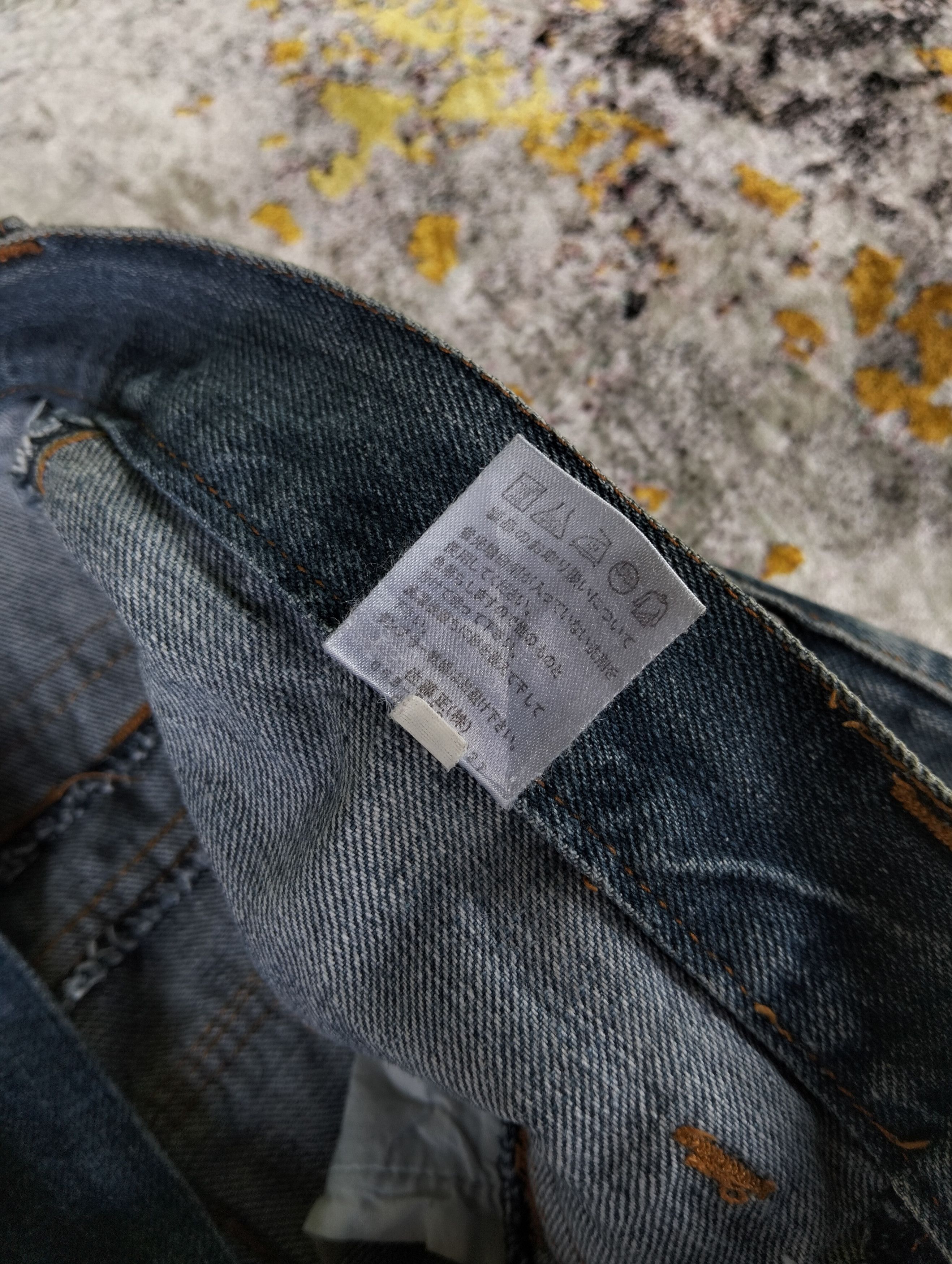 PPFM Japanese Y2K Nylaus Double Waist Claw Mark Stone Wash Jeans Size US 30 / EU 46 - 13 Thumbnail