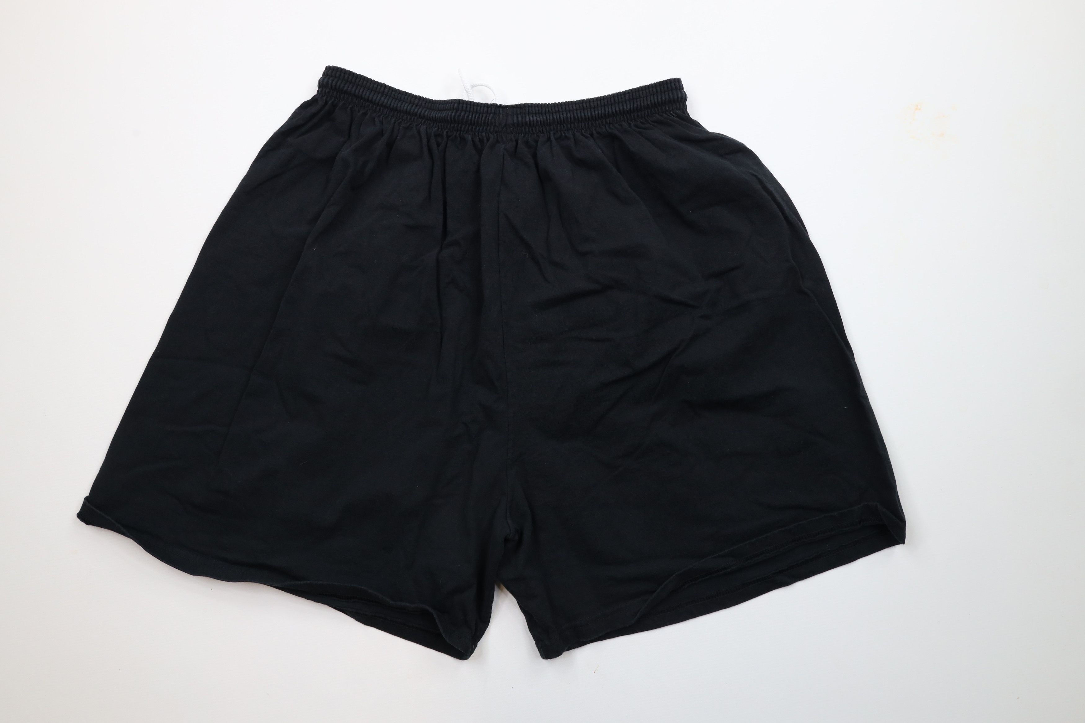 Champion × Vintage Vintage 90s Champion Logo Above Knee Shorts Black Cotton Size US 40 / EU 56 - 7 Thumbnail