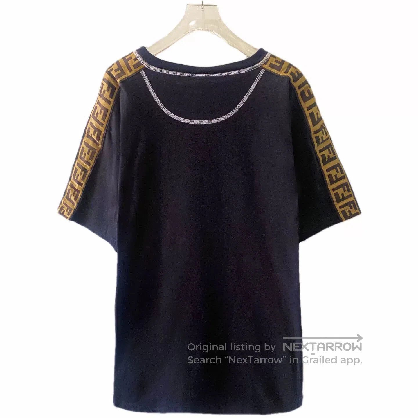 Fendi Fendi Black Logo Print Short Sleeve T-Shirt. Size US L / EU 52-54 / 3 - 2 Thumbnail