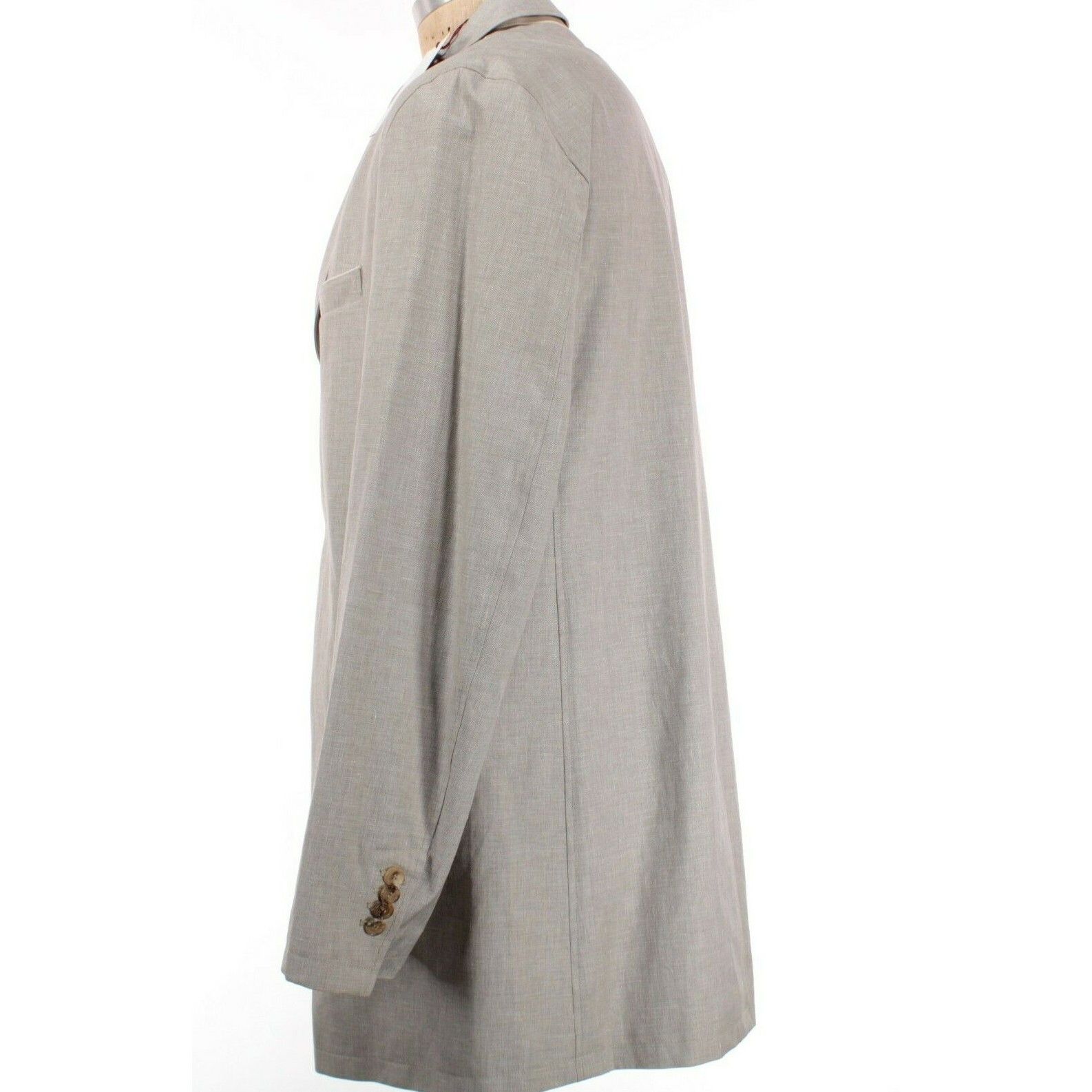 Luciano Barbera Luciano Barbera Coat Size M US In Beige Linen Blend Size US M / EU 48-50 / 2 - 3 Thumbnail