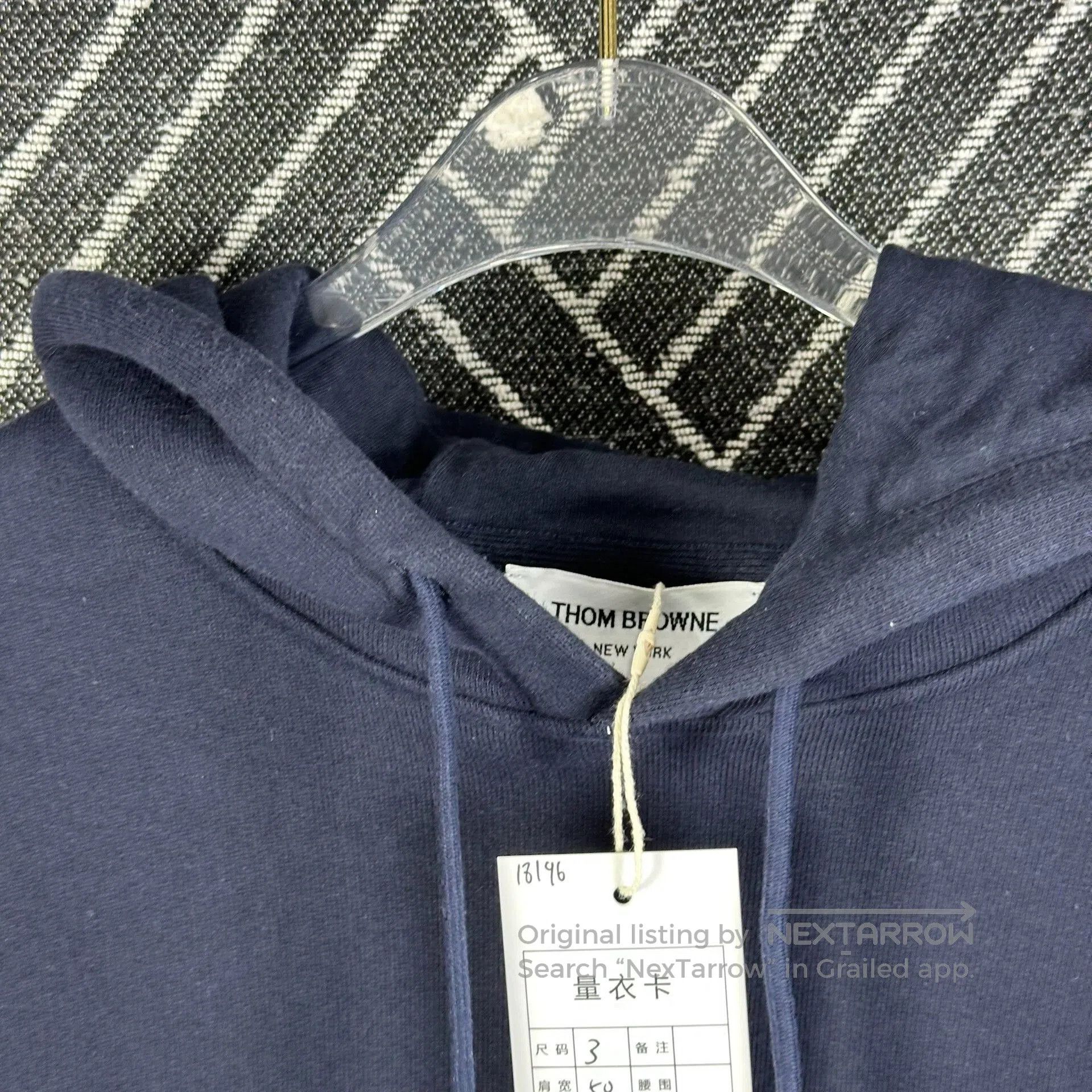 Thom Browne navy blue thom browne hoodie size 3. Size US L / EU 52-54 / 3 - 5 Thumbnail