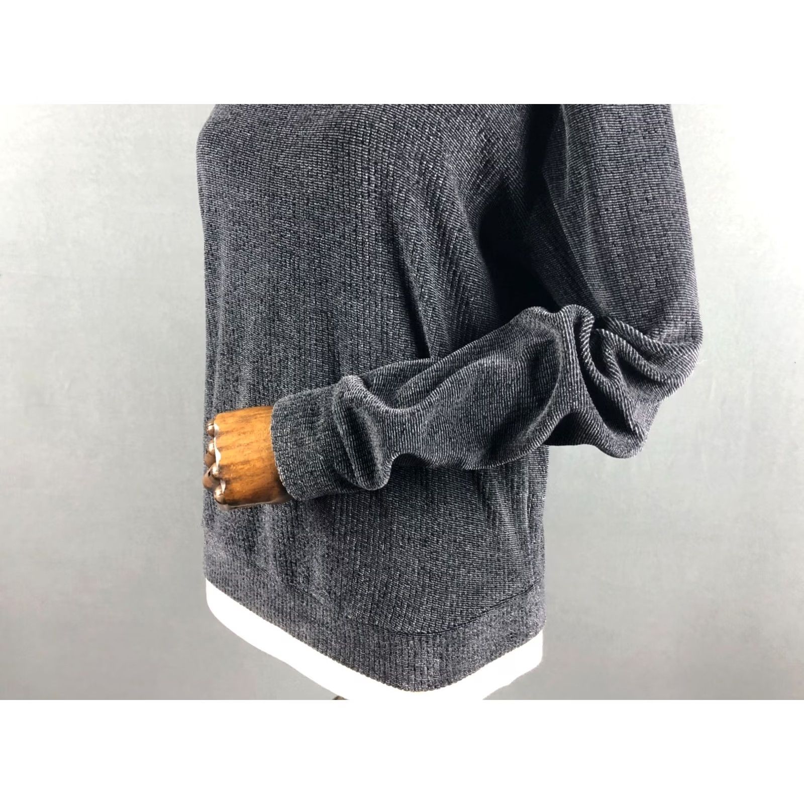 Vintage Acne Pullover Cotton Dark Gray Women M Sweater Crew Neck Long Sleeve Jersey 98% Cotton 2% Elastane Size M / US 6-8 / IT 42-44 - 7 Thumbnail
