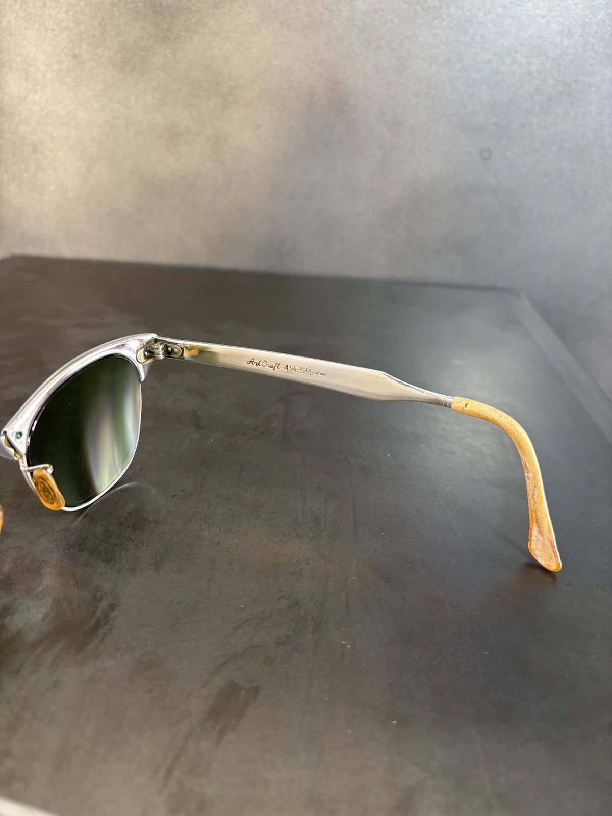 Vintage 1960s ArtCraft Sunglasses True Vintage Aluminum Frame Chrome Size ONE SIZE - 15 Thumbnail