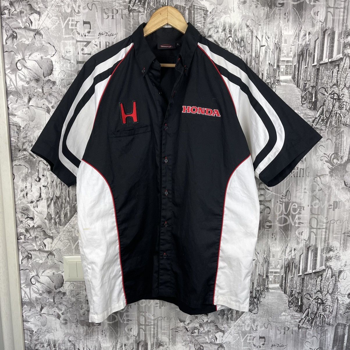 Honda Honda Racing Shirt Formula Uno F1 Big Logo Vintage Size US XL / EU 56 / 4 - 2 Thumbnail