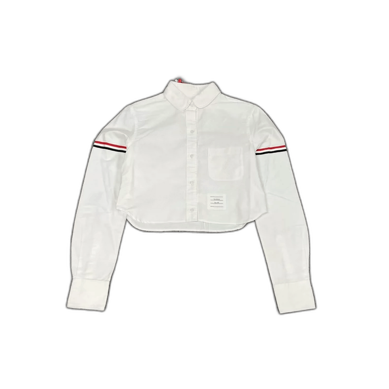 Thom Browne Thom Browne Cropped Long Sleeve Shirt Size US M / EU 48-50 / 2 - 1 Thumbnail