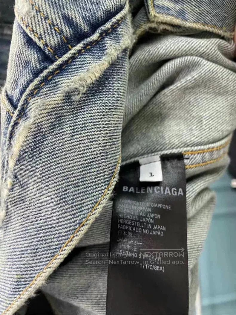 Balenciaga Balenciaga 23FW Lightning Denim Jacket. Size US S / EU 44-46 / 1 - 5 Thumbnail