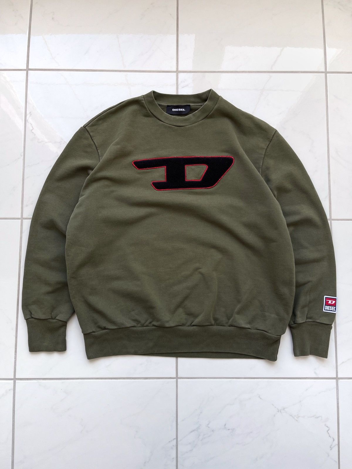 Diesel × Vintage Diesel Y2k Big Logo Sweatshirt Size US M / EU 48-50 / 2 - 1 Thumbnail