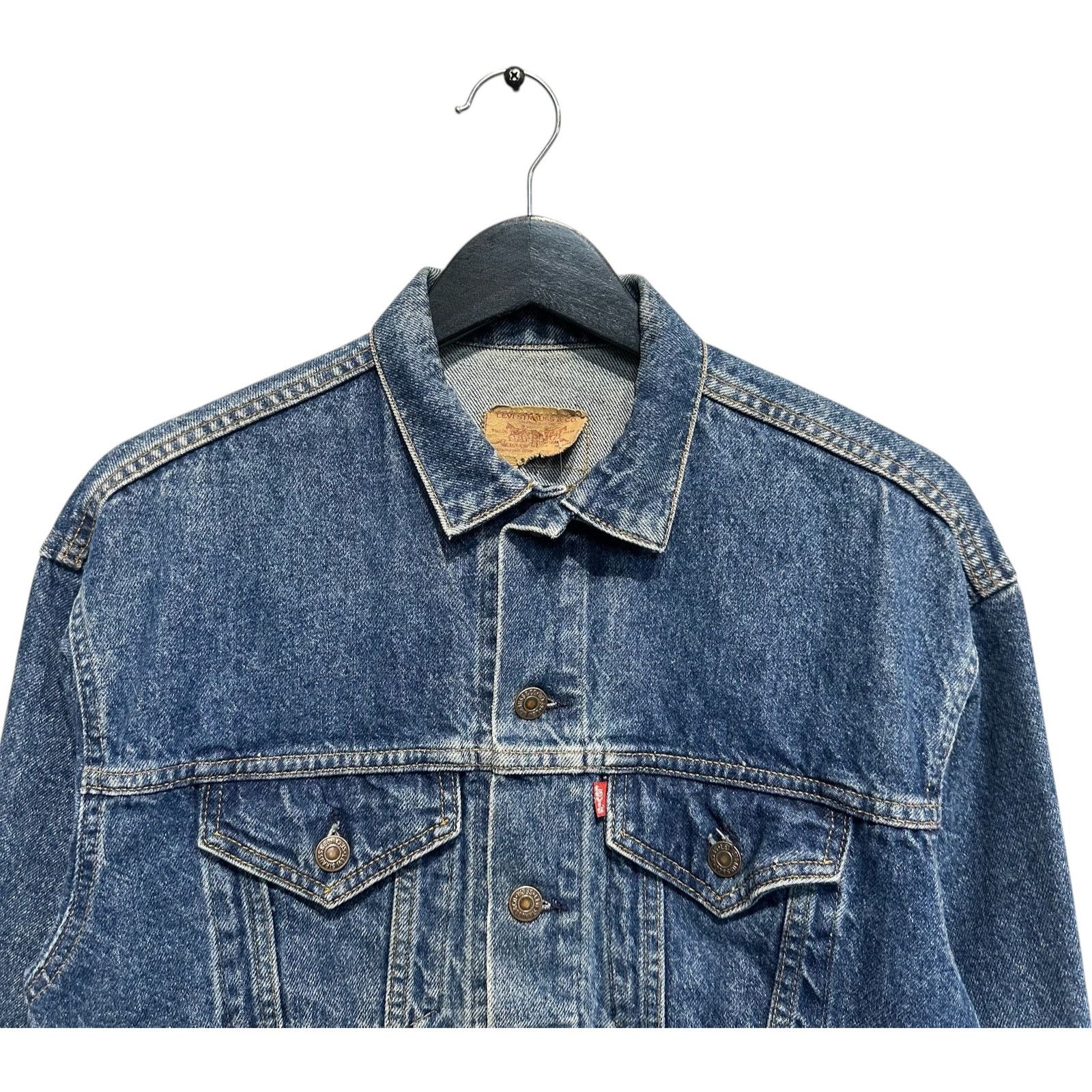 Levi's Vintage Levi's Strauss Dark Wash Denim Trucker Jacket M Size US M / EU 48-50 / 2 - 2 Thumbnail