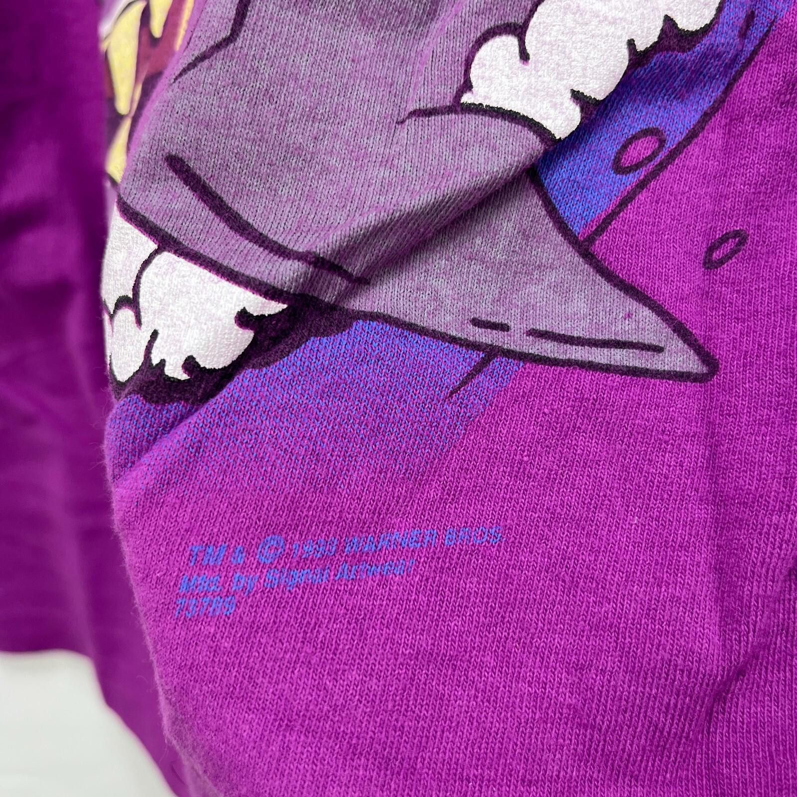 Other Vintage 90s Taz Looney Tunes Shark T-Shirt Large Size US L / EU 52-54 / 3 - 5 Thumbnail