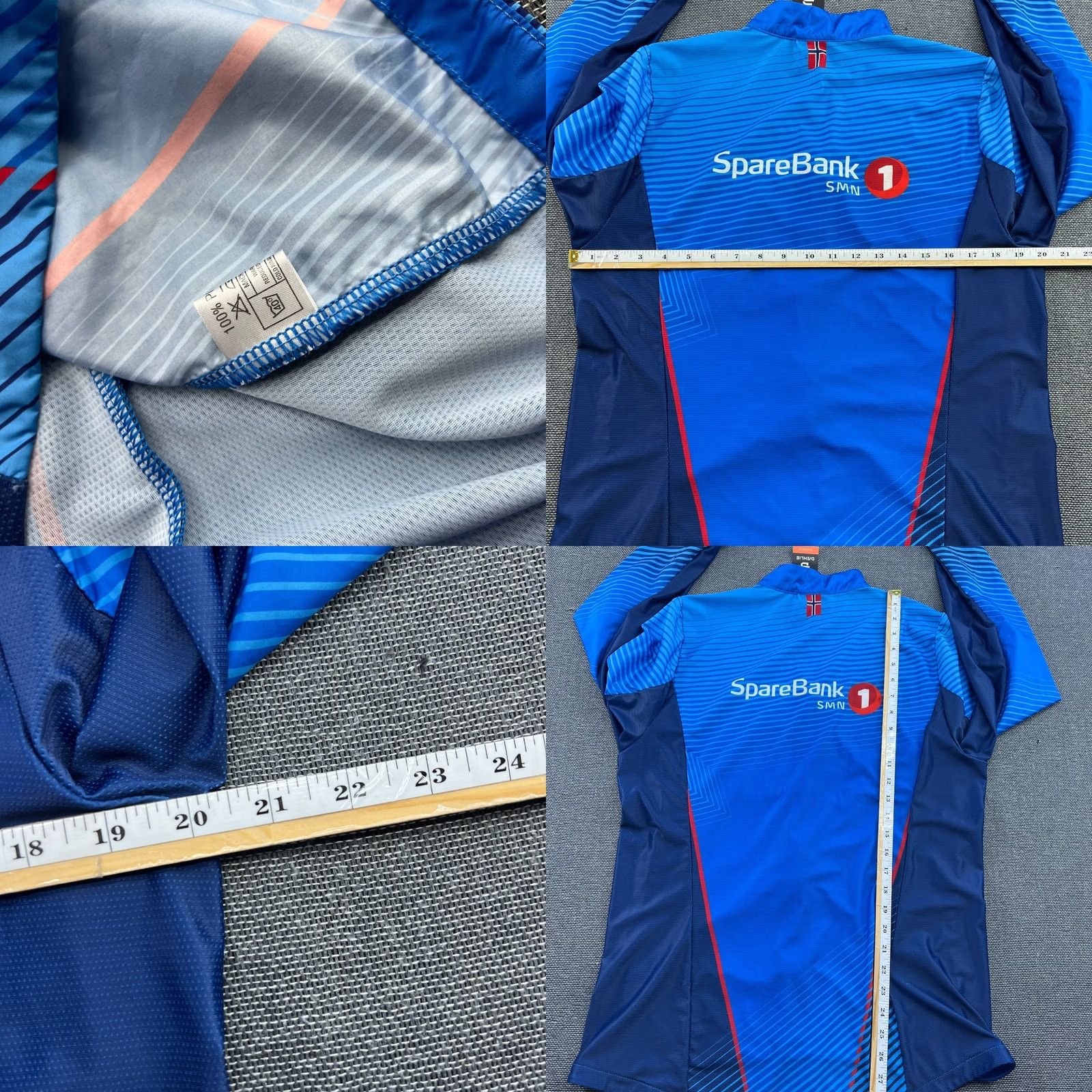 Vintage Bjorn Daehlie Jacket Womens 2XL XXL Blue Lightweight Running Sparebank Full Zip Size XXL / US 16-18 / IT 52-54 - 8 Thumbnail