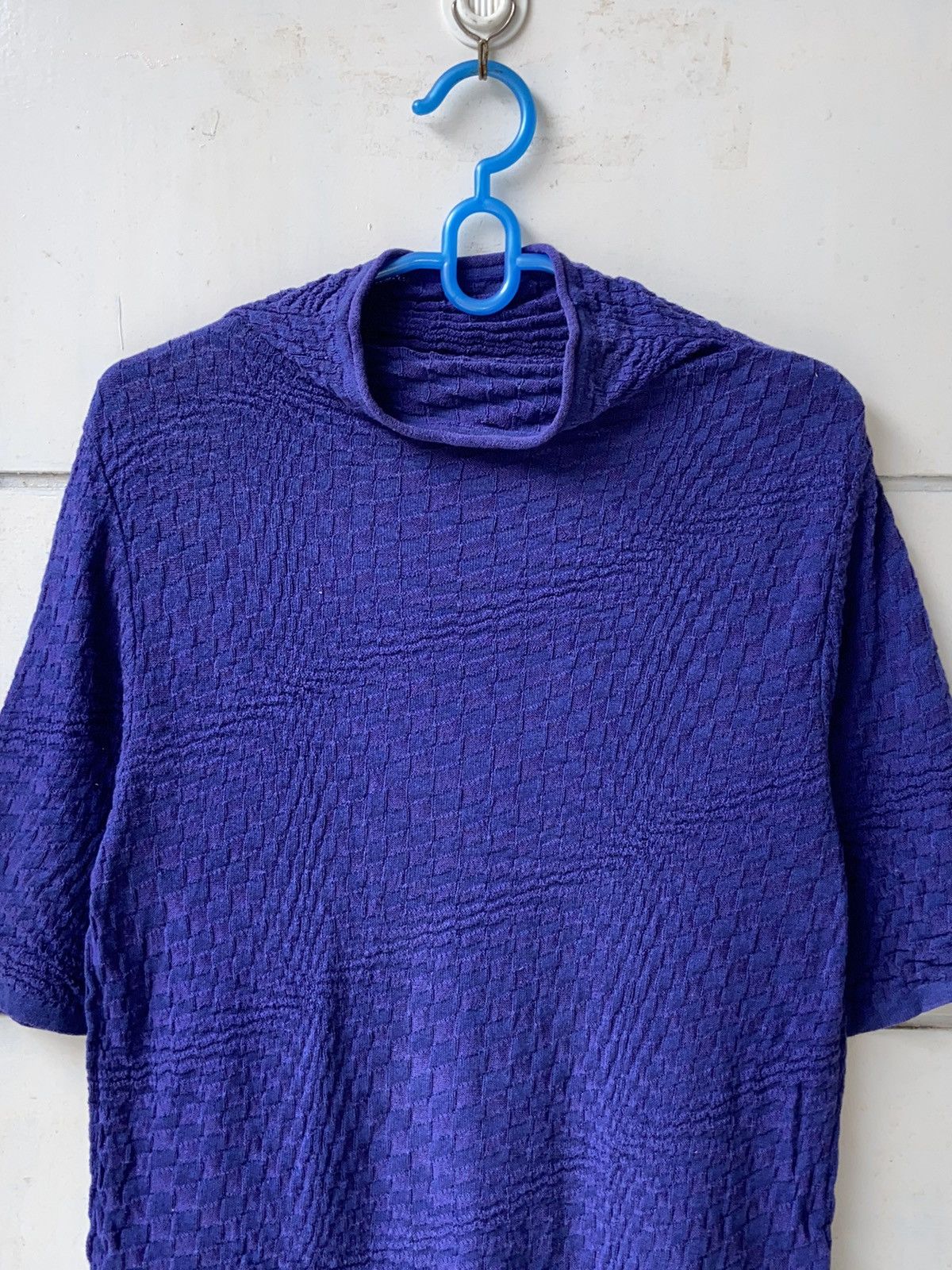 Issey Miyake HEART HAAT Purple Knit T-shirt Size S / US 4 / IT 40 - 7 Thumbnail