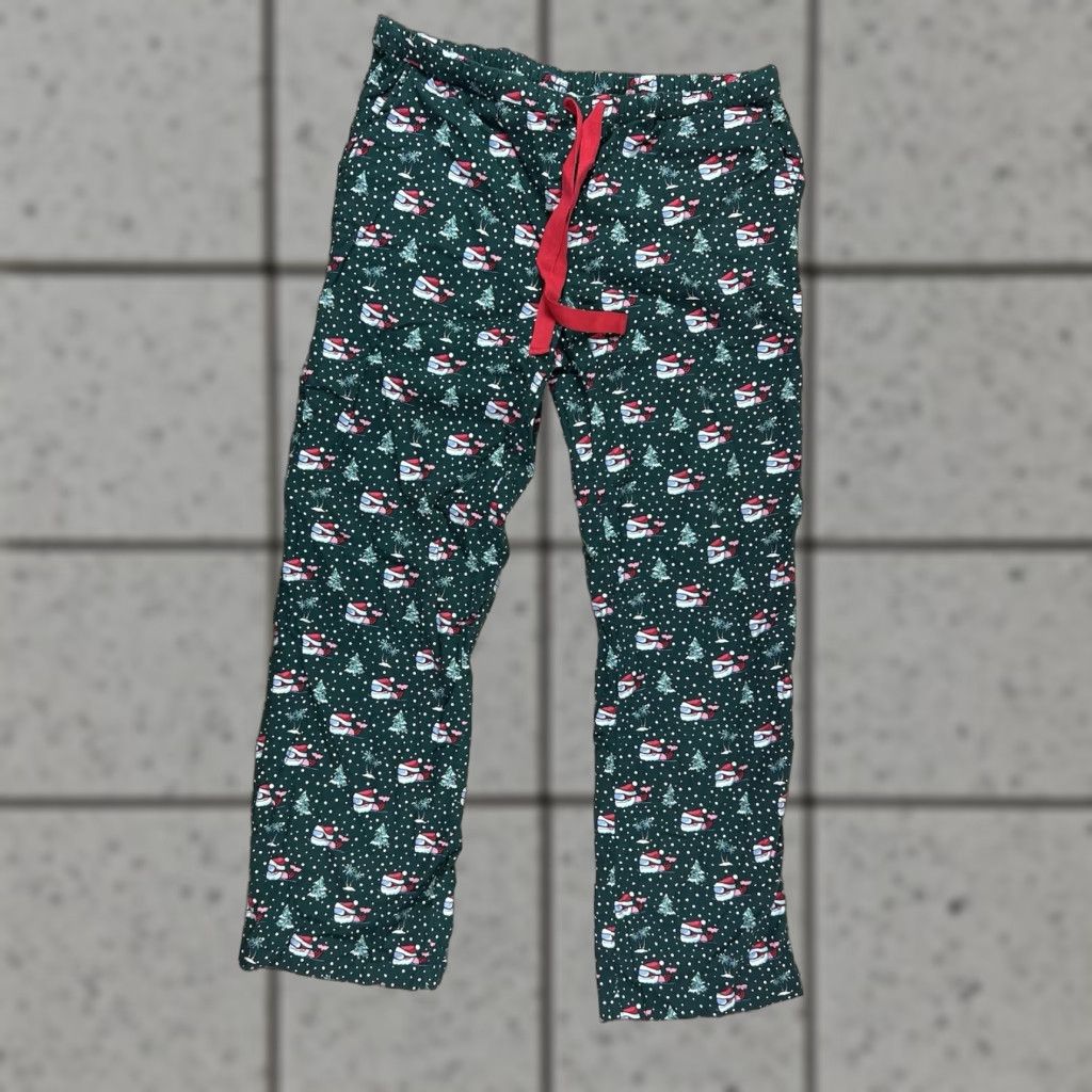 Vineyard Vines Vineyard Vines Pajama Pants Unisex Adults Small Green Christmas Santa Skiing Holiday Size US 29 - 1 Thumbnail