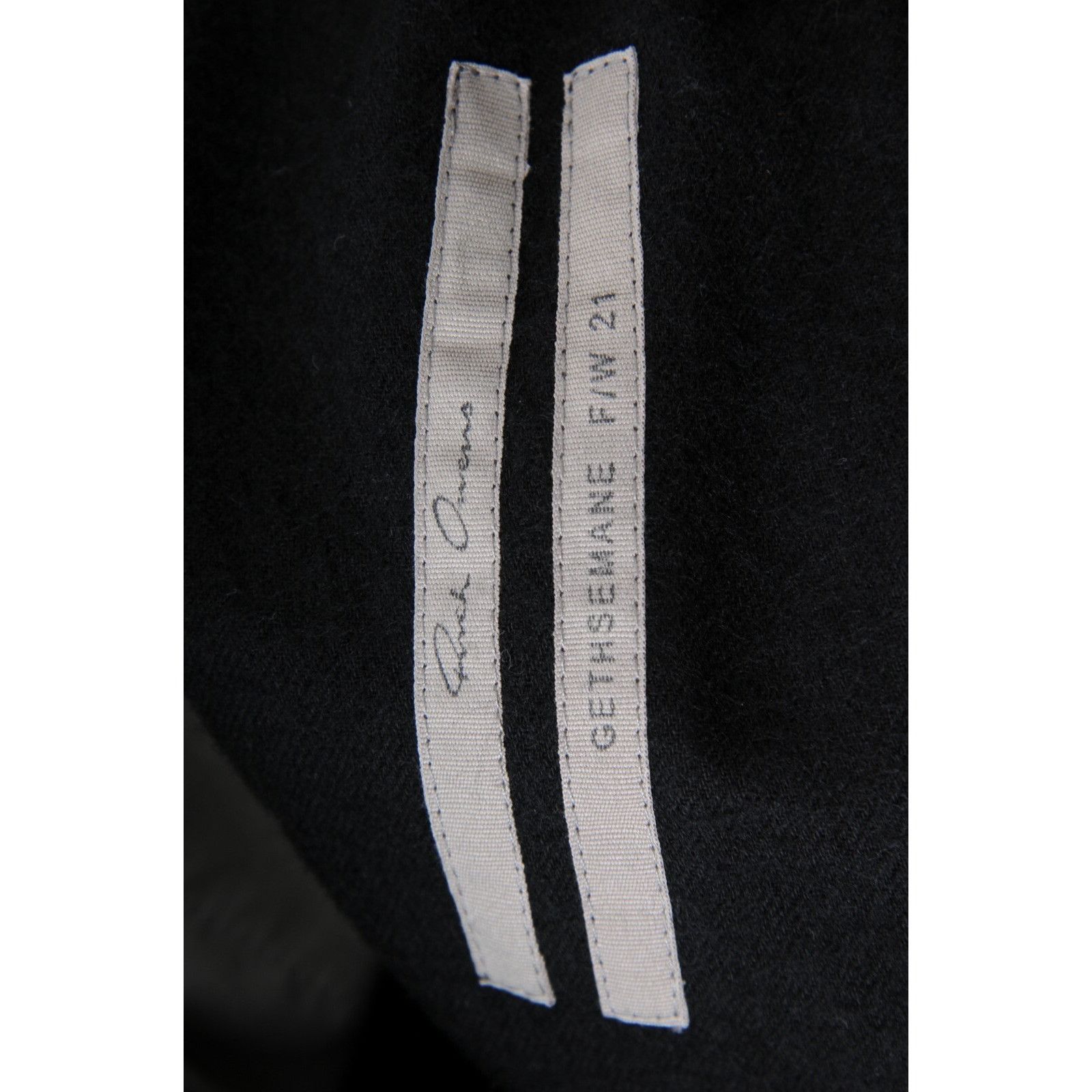 Rick Owens Black Wool Drop Crotch Cargo Pants FW21 Gethsemane - 02181 Size US 32 / EU 48 - 9 Thumbnail