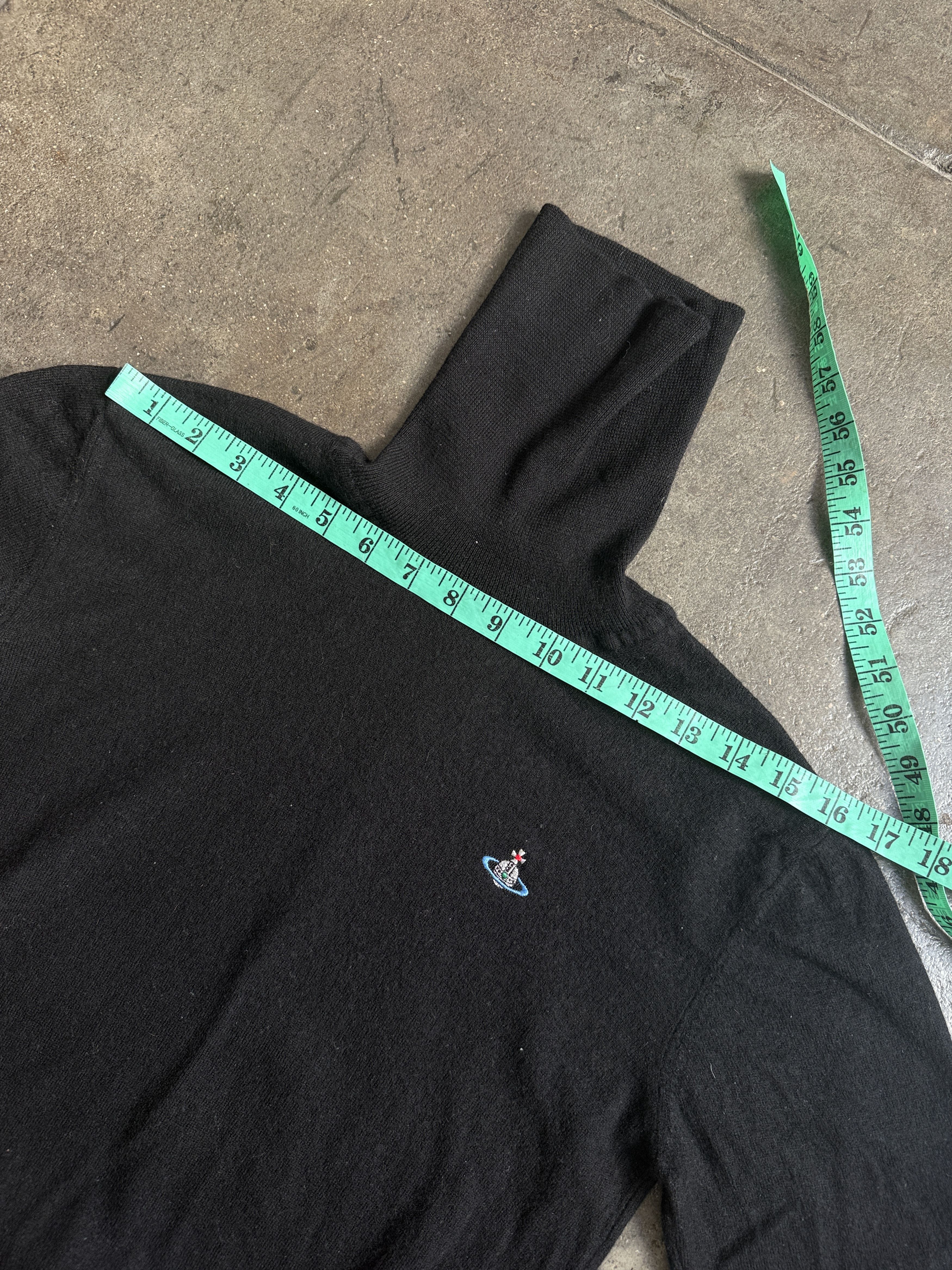 Vivienne Westwood 2018 Vivienne Westwood Black Turtleneck w/ Embroidered Orb Size M / US 6-8 / IT 42-44 - 10 Thumbnail