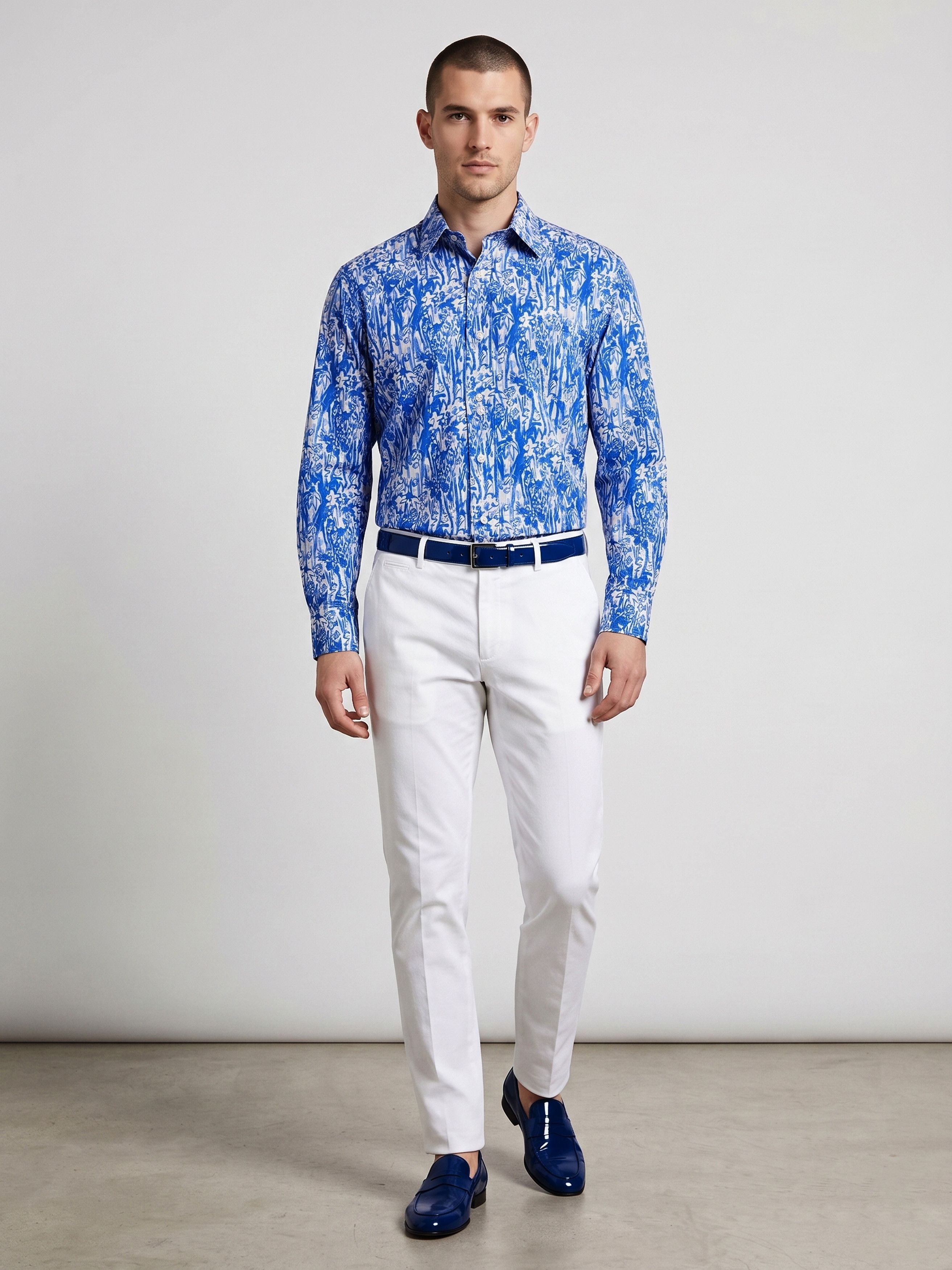 Marni Oversized Abstract Floral Poplin Shirt Size US L / EU 52-54 / 3 - 13 Thumbnail