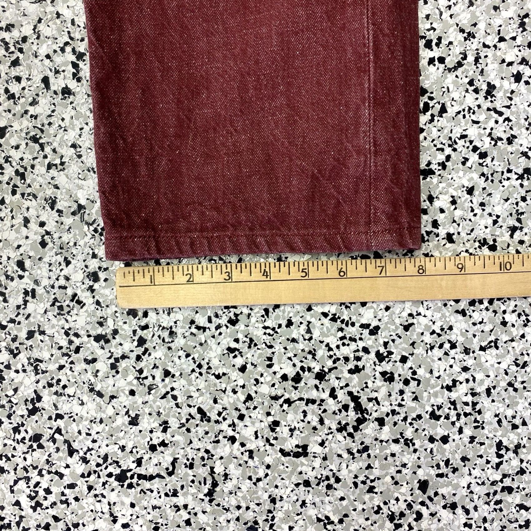 Levi's VINTAGE Levi's 501 Jeans Button Fly 34x34 Measure 32x27 White Oak Cone Red Denim Mens Jeans Regular 5-Pocket Denim Cotton Mens Red Jeans Size US 32 / EU 48 - 2 Thumbnail