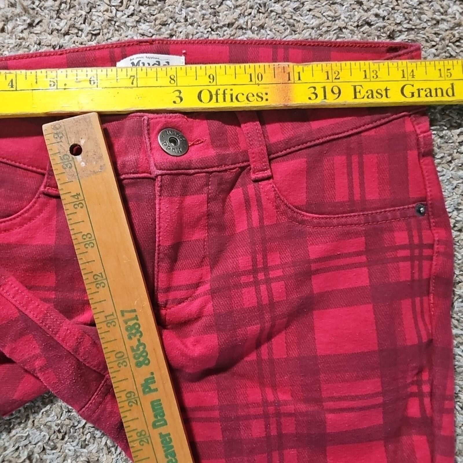 Steve Madden MUDD Plaid M Pants Size 32" / US 10 / IT 46 - 4 Thumbnail