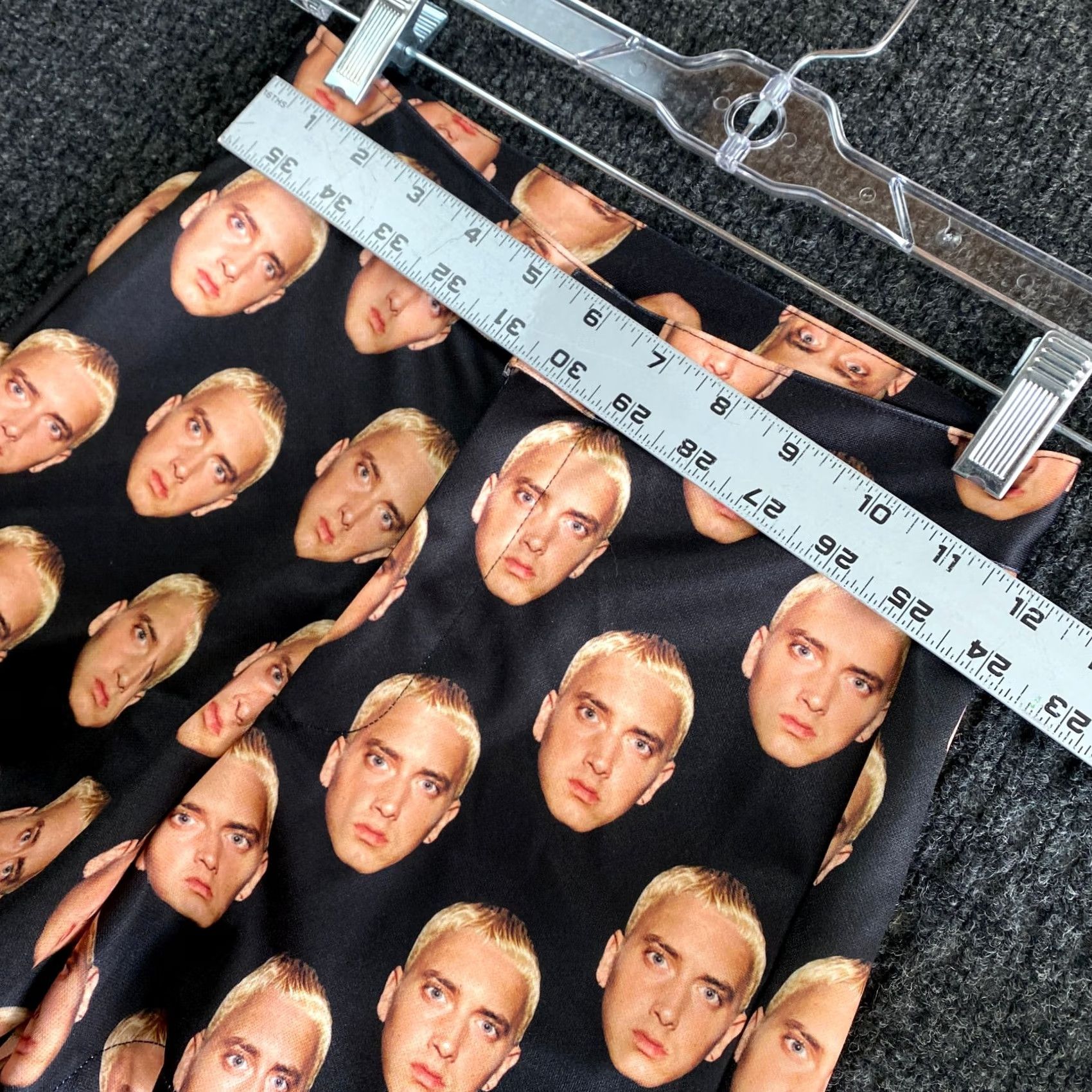 Vintage VINTAGE Eminem Slim Shady All Over Print Womens Booty Shorts XS/S 90s y2k NEW Black Size 28" / US 6 / IT 42 - 4 Thumbnail