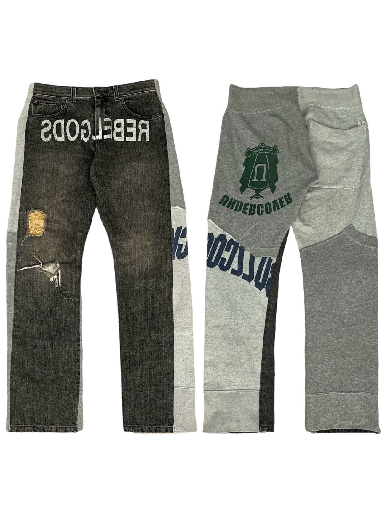 Undercover AW02 Witches Cell Division REBELGODS Hybrid Pants Size US 29 - 1 Thumbnail