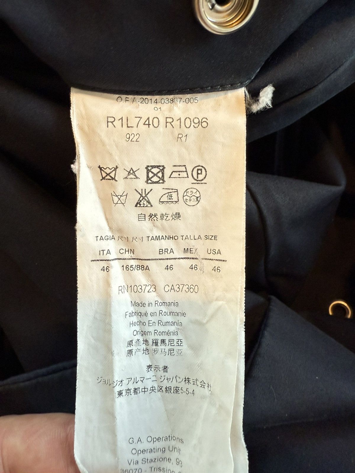 Emporio Armani Emporio Armani Trenchcoat 46 IT Size US S / EU 44-46 / 1 - 14 Thumbnail