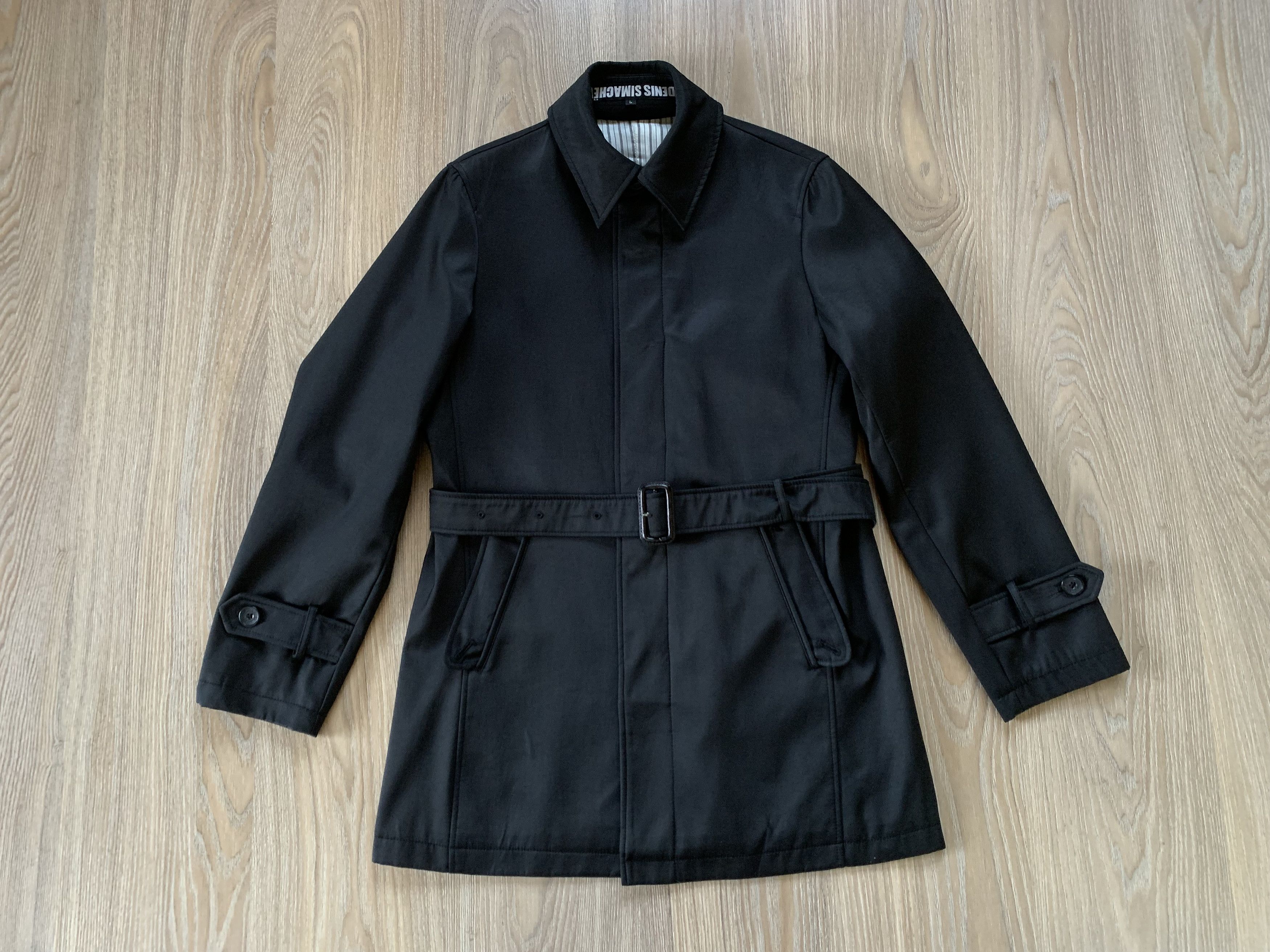 Denis Simachev × Vintage Denis Simachev Black Trench Jacket Size US L / EU 52-54 / 3 - 2 Thumbnail