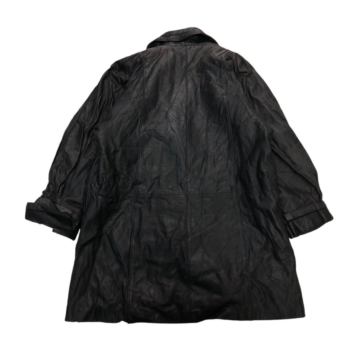 Japanese Brand 🔥VINTAGE GENUINE LEATHER JACKET DOUBLE BREAST OJATTI ITALY Size US M / EU 48-50 / 2 - 2 Thumbnail