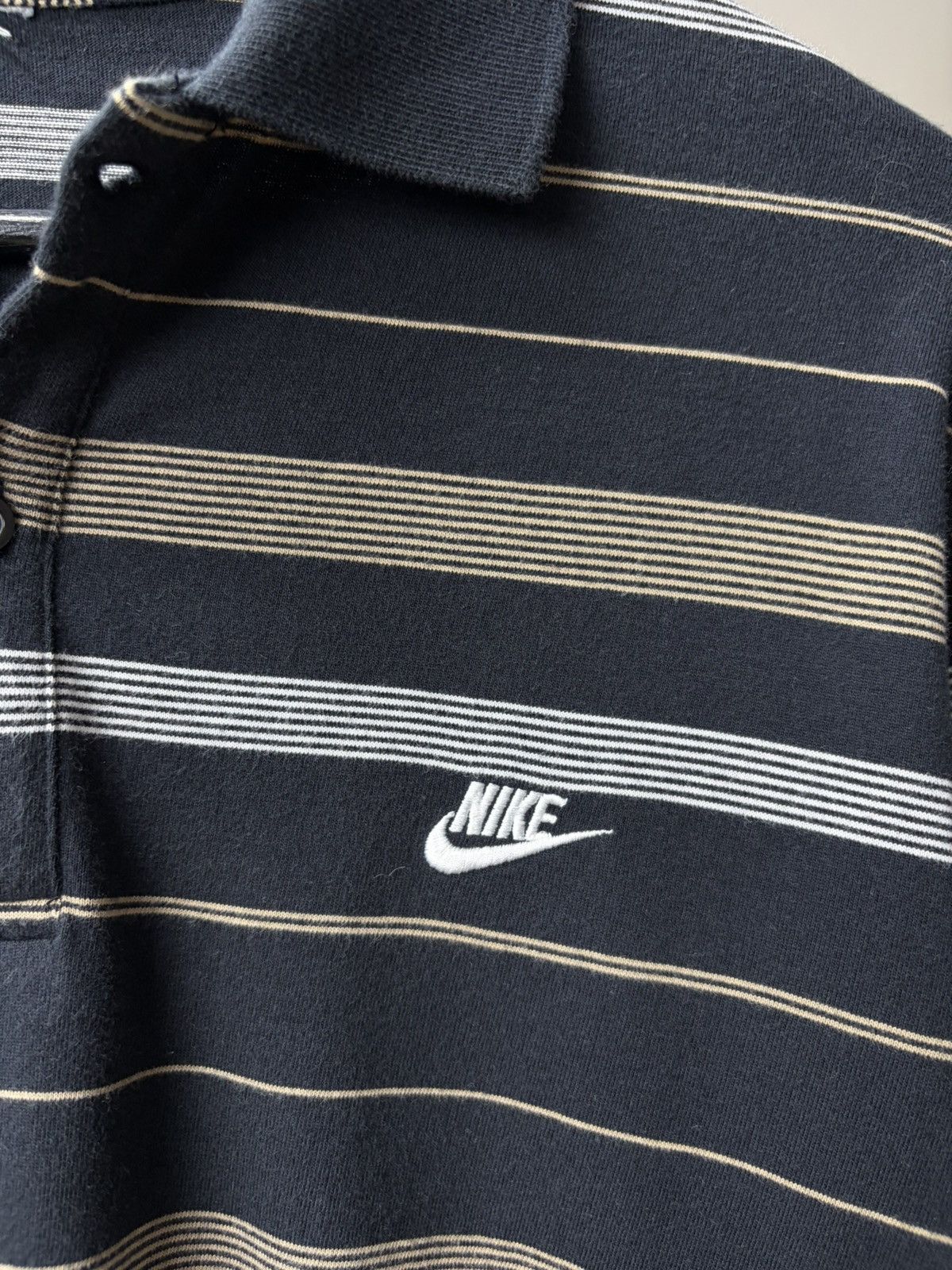Nike Vintage Y2K Nike Polo Rugby Long Sleeve Striped Jersey Size US M / EU 48-50 / 2 - 6 Thumbnail
