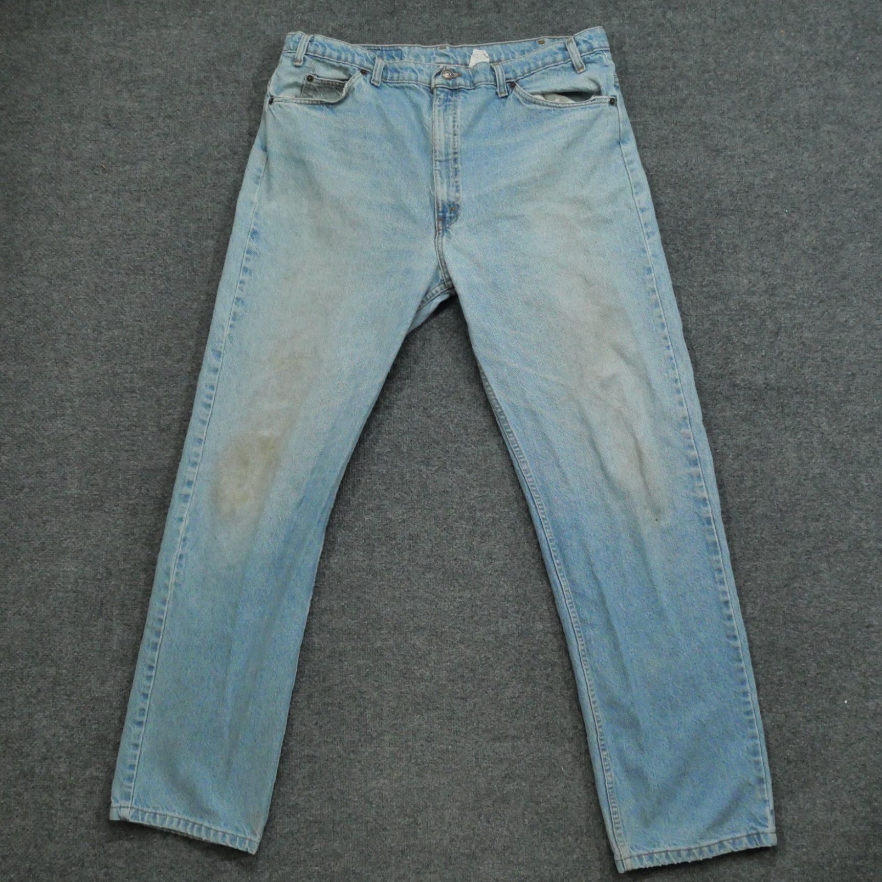 Levi's VINTAGE Levi's 505 Jeans Mens 42x34 Blue Denim Pant Regular Straight 90s Jeans 505 Levi's Mens Blue 90s Size US 40 / EU 56 - 2 Thumbnail