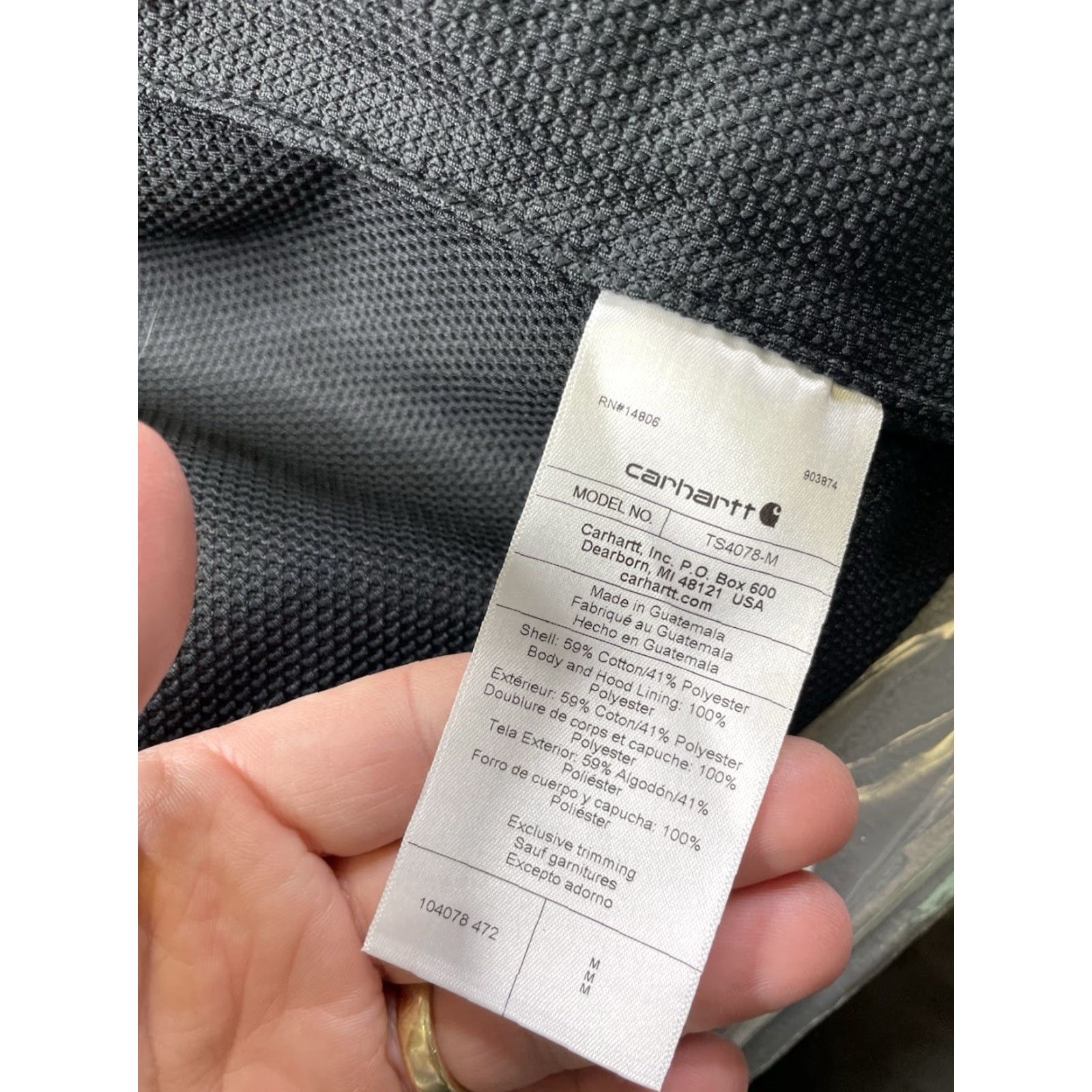 Carhartt Carhartt Men M Rain Defender Full Zip Thermal Lined Blue 104078 Midweight Loose Fit Rain Defender Size US M / EU 48-50 / 2 - 3 Thumbnail