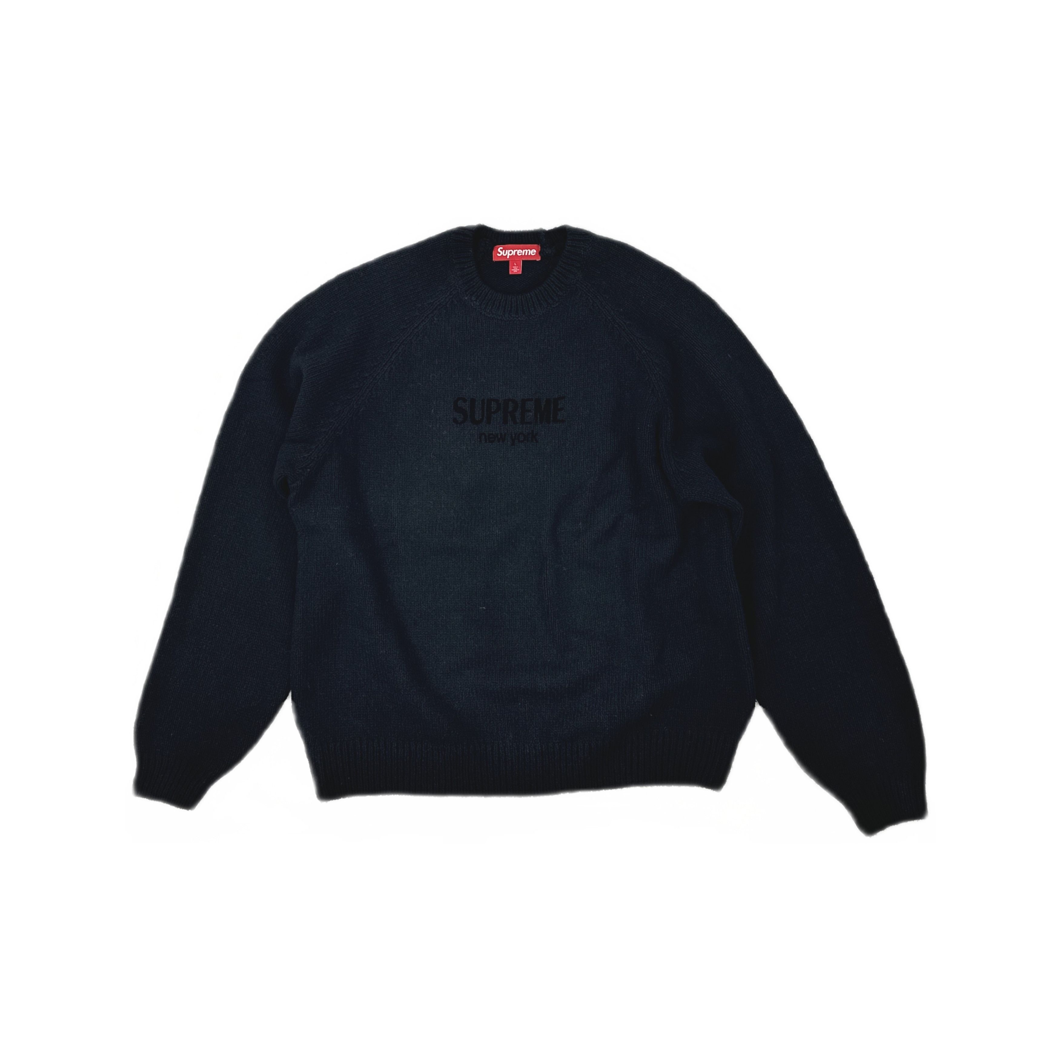 Supreme Supreme Blurred Logo Sweater Black XXL | Grailed