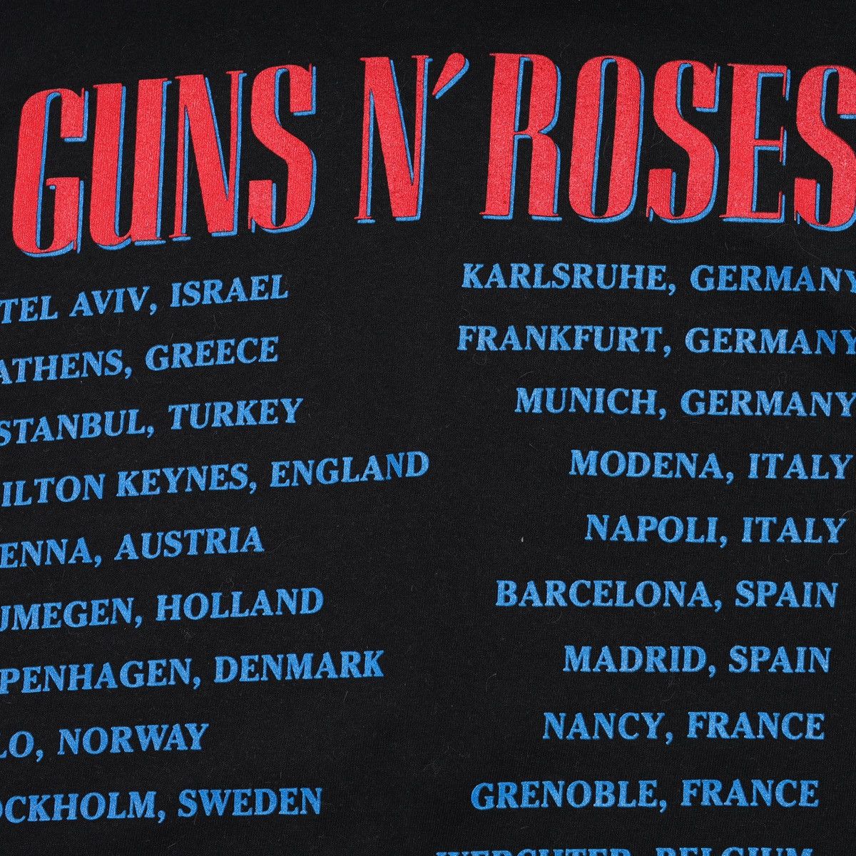 Band Tees Vintage Guns N Roses 1991 Tour Tee Use Your Illusion Size US M / EU 48-50 / 2 - 13 Thumbnail
